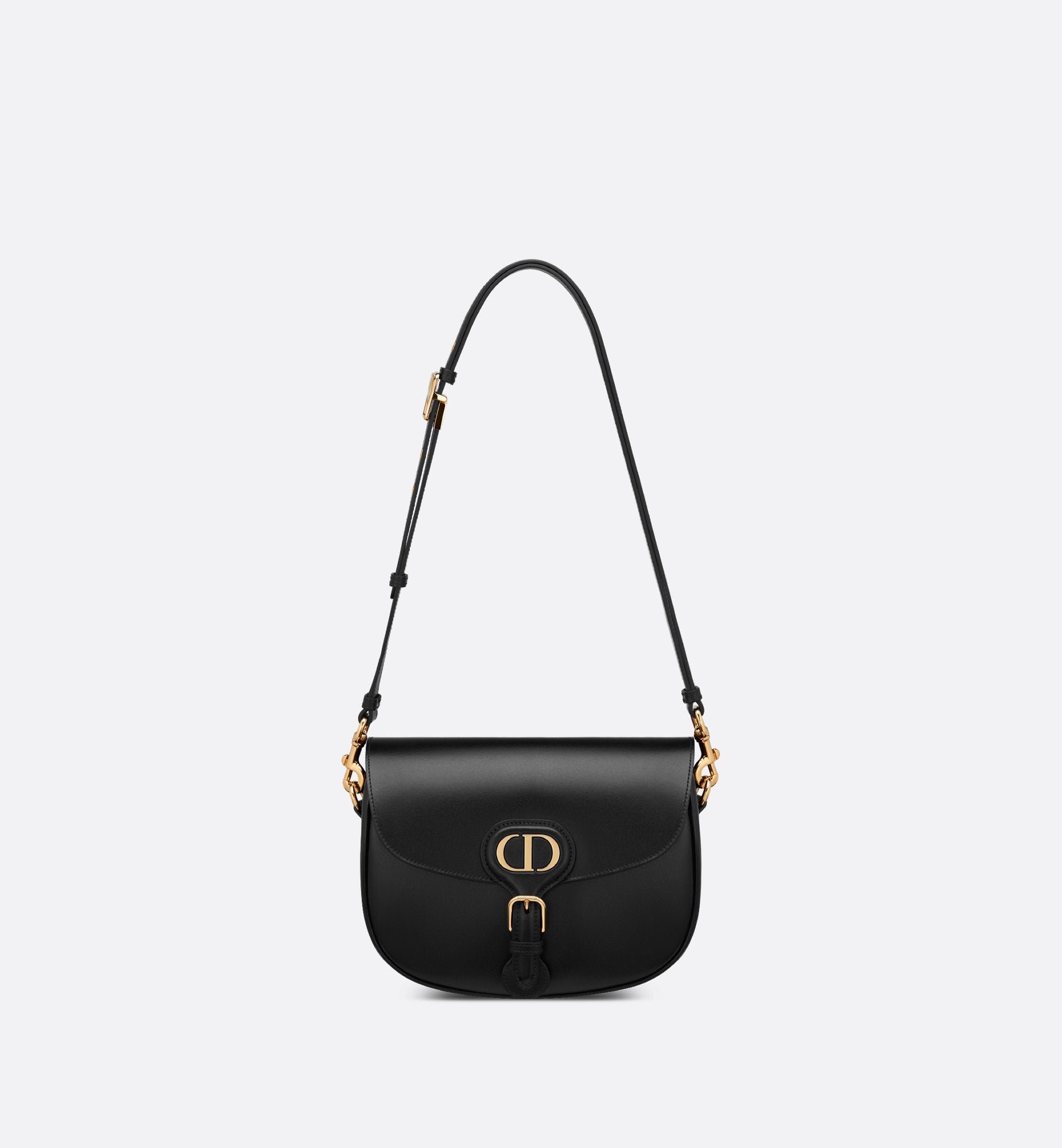 Medium Dior Bobby Bag Black Box Calfskin