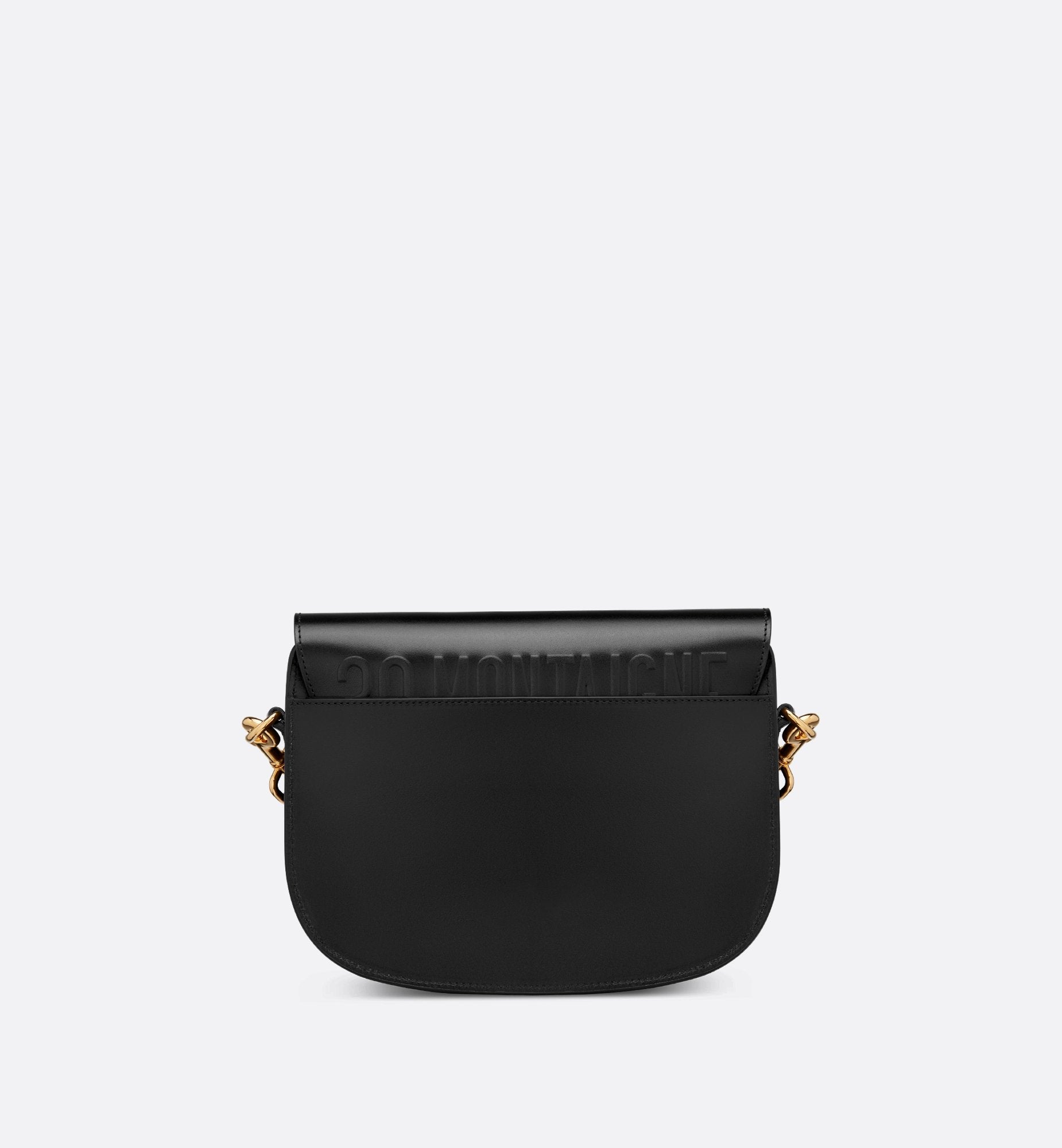 Medium Dior Bobby Bag Black Box Calfskin