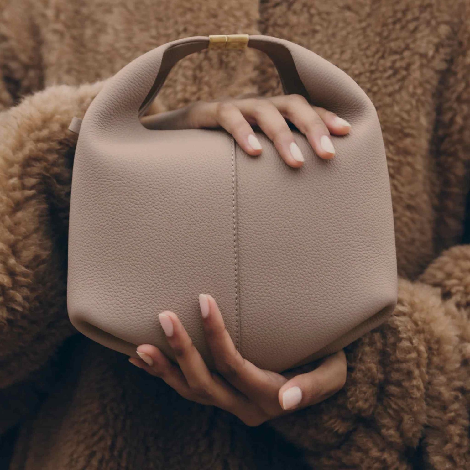 Polene Beri Handbag Beri Taupe Zoomin
