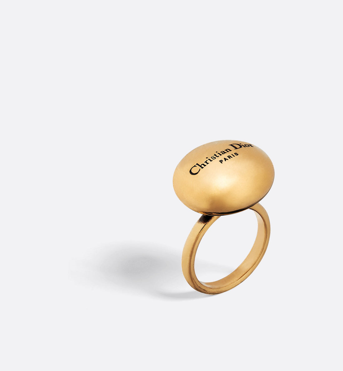 D Pepite Ring Antique Gold Finish Metal