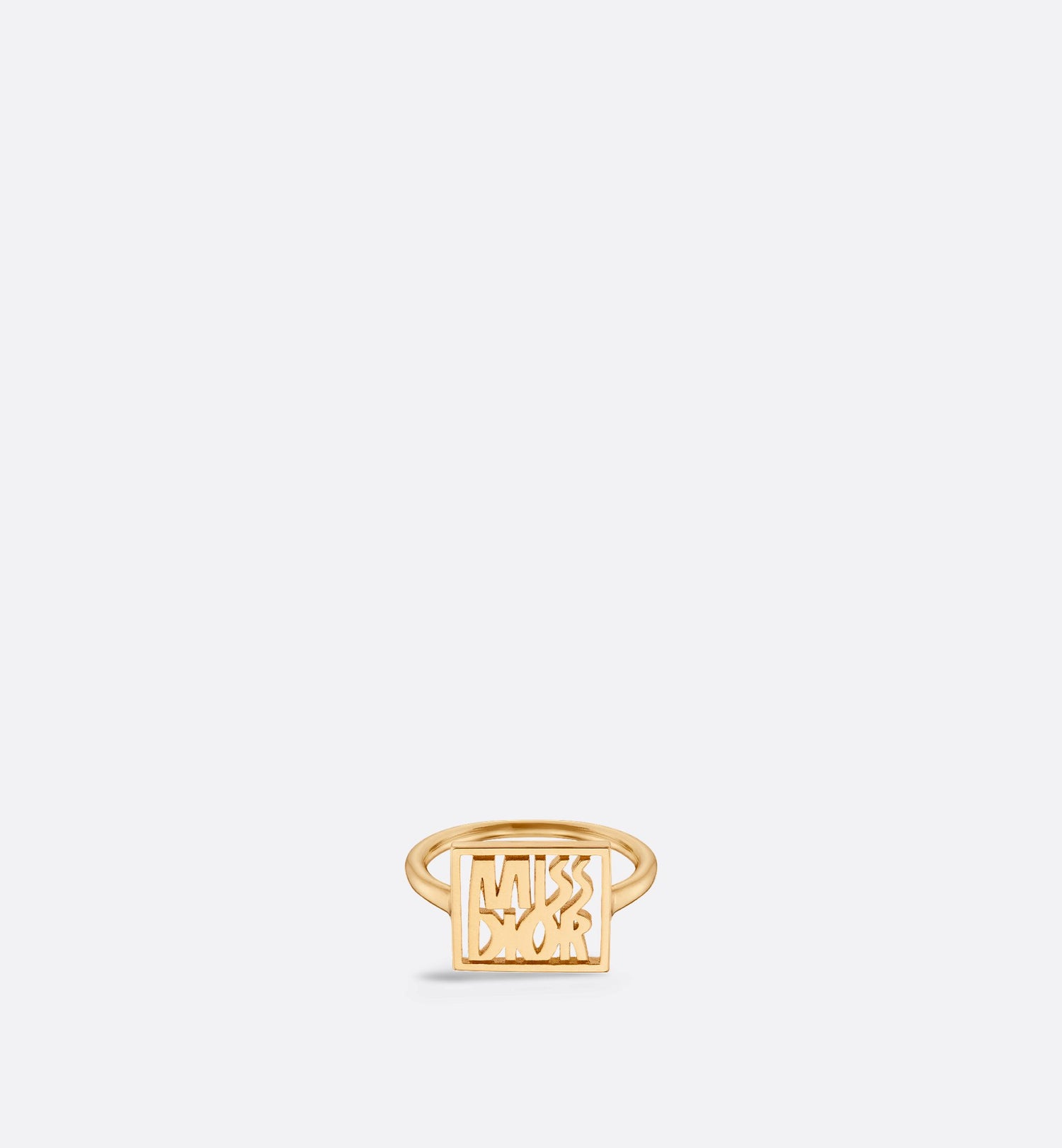 Miss Dior Ring Gold Finish Metal