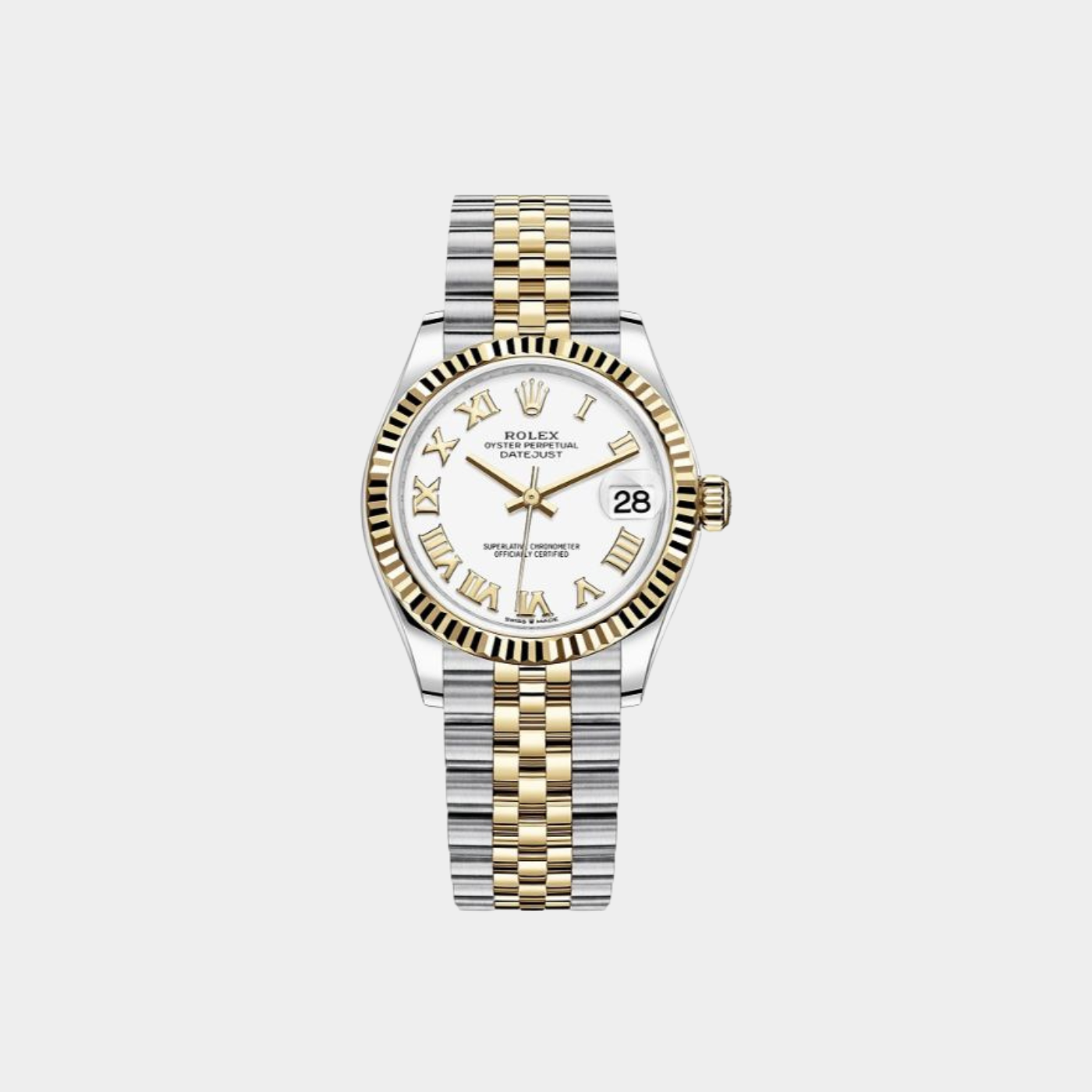 Datejust 31 White Roman Numeral Dial Watch 278273