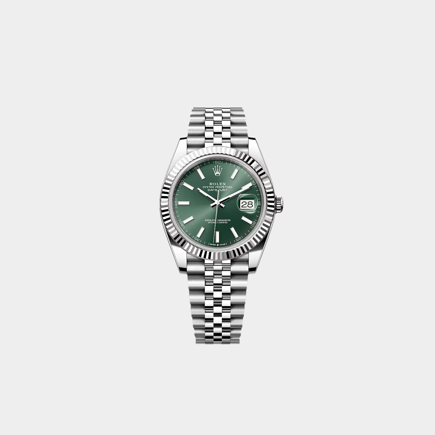 Datejust 41 Green Dial Jubilee Bracelet 126334