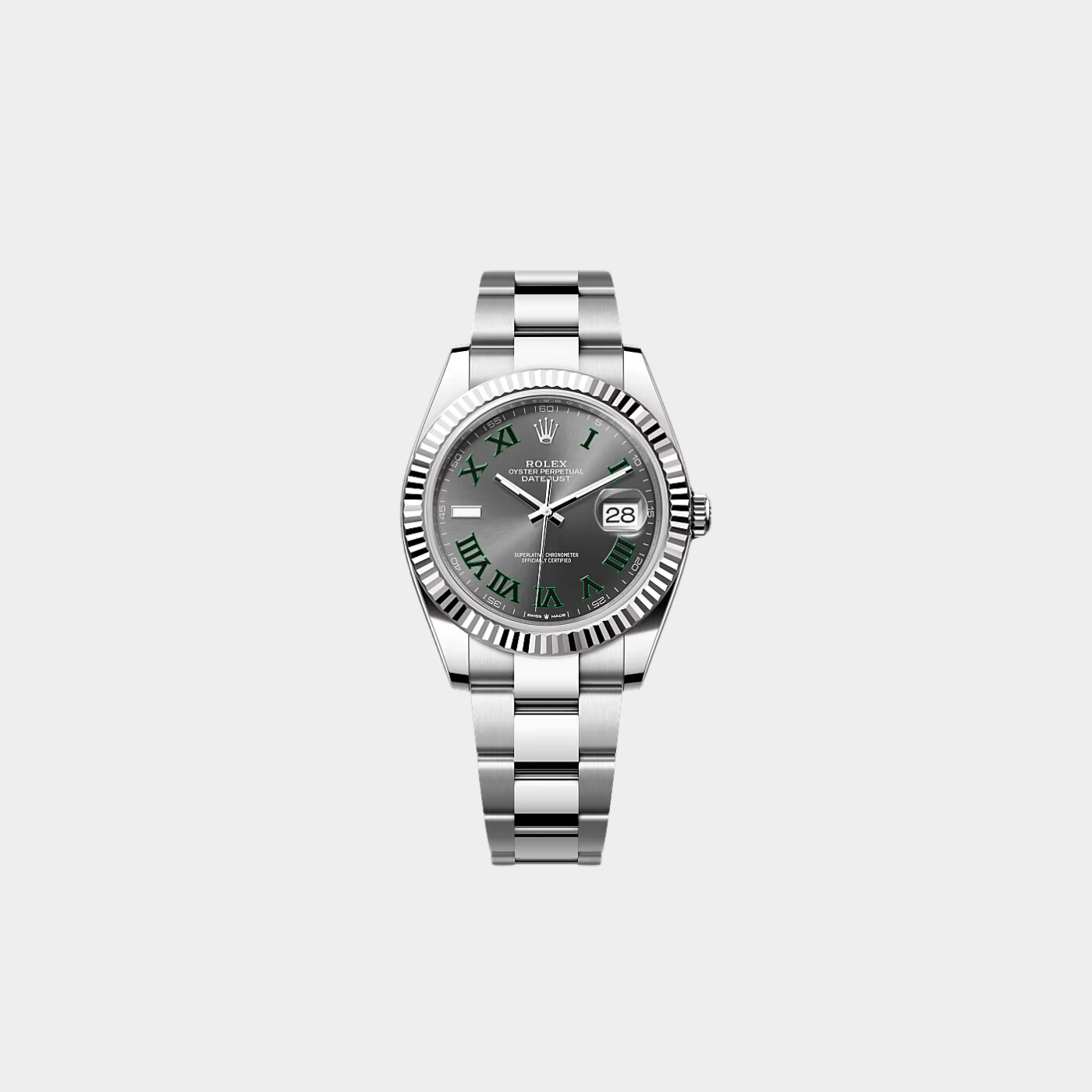 Datejust 41 Grey Dial Mens Watch 126334-0021