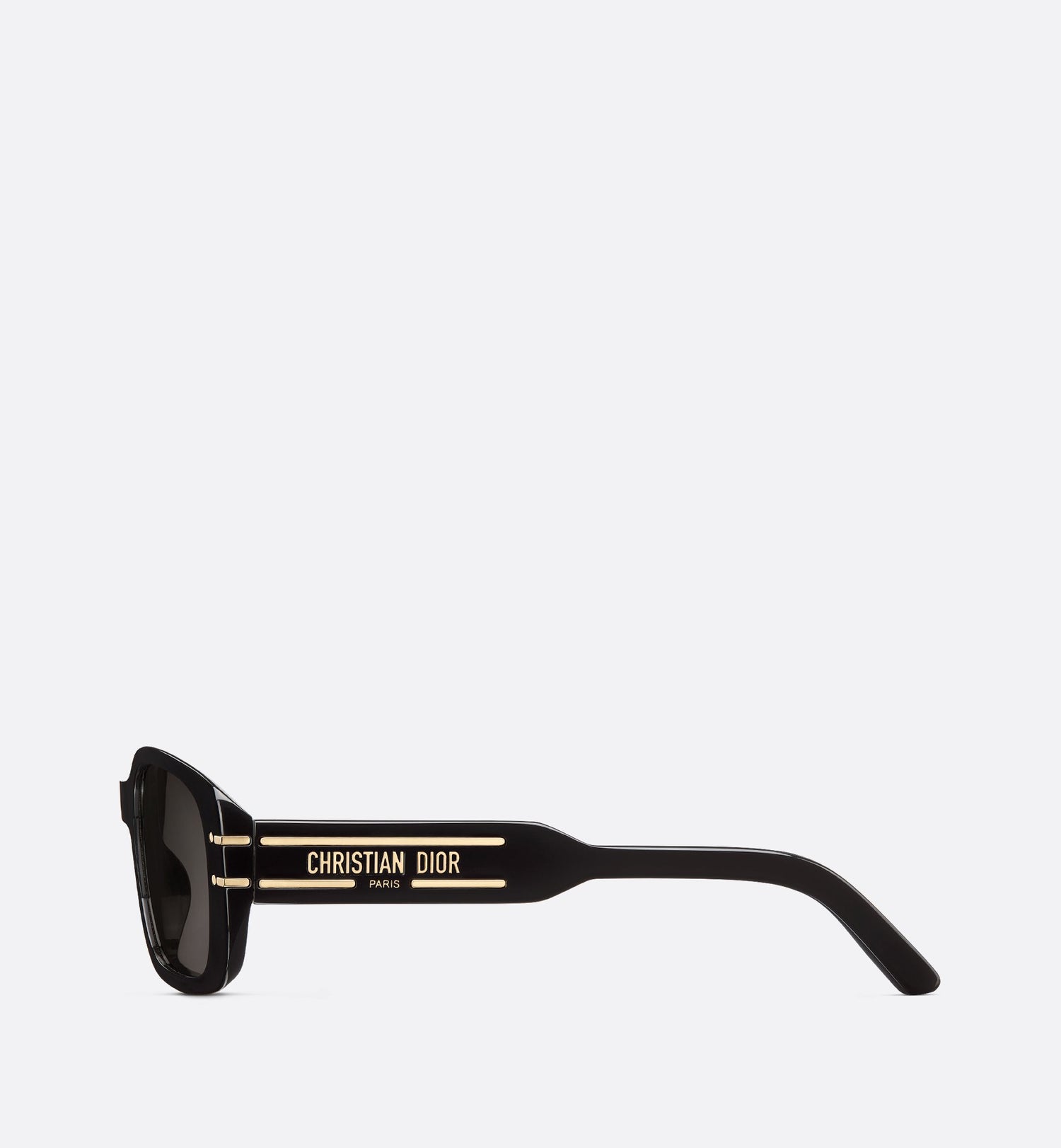 Diorsignature S12I Black Rectangular Sunglasses