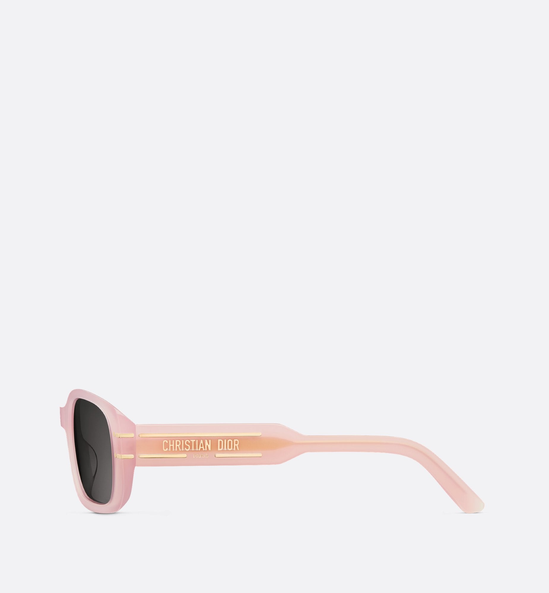 Diorsignature S12I Sea Glass Pink Rectangular Sunglasses