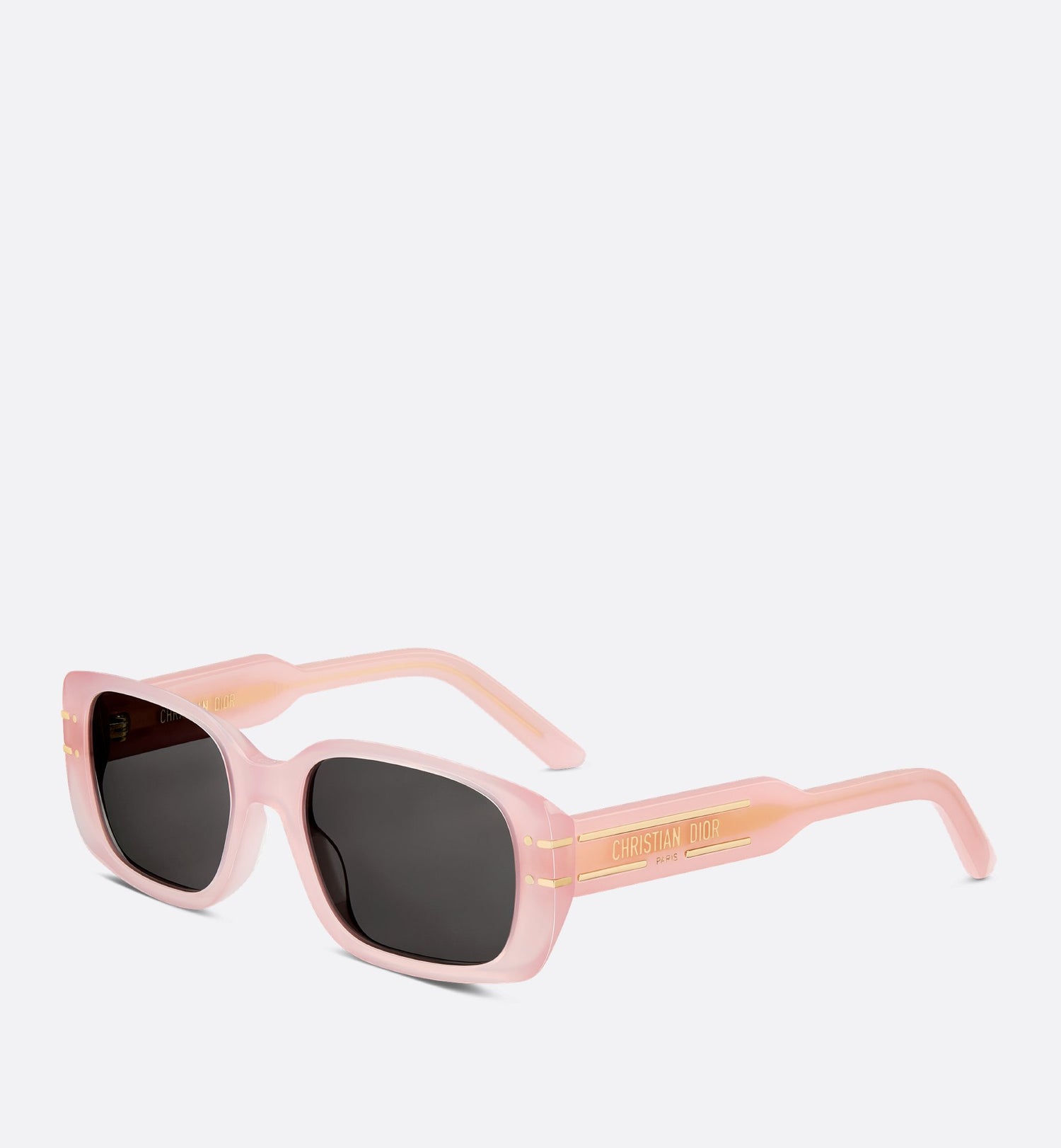 Diorsignature S12I Sea Glass Pink Rectangular Sunglasses