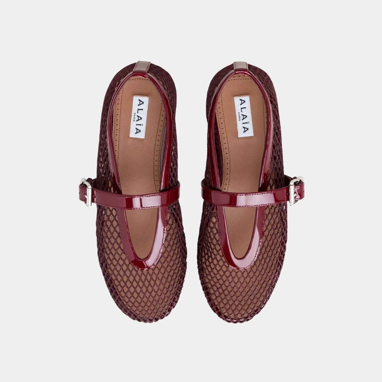 Ballet Flats In Classic Fishnet