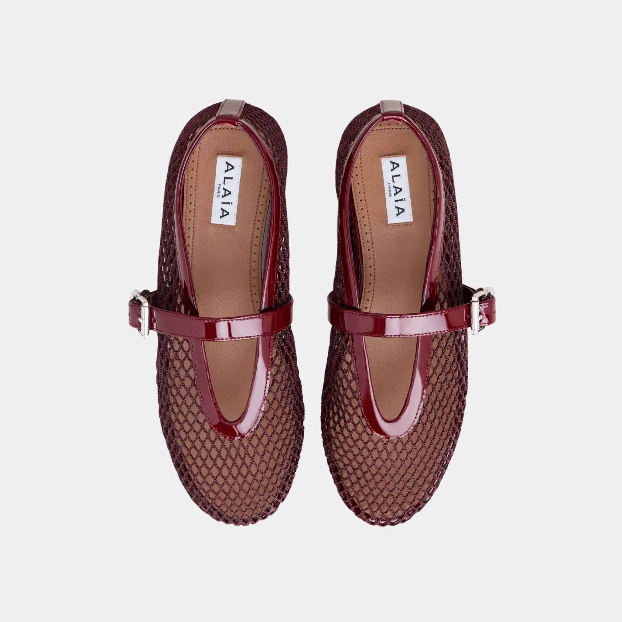 Ballet Flats In Classic Fishnet