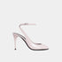 Alaia Decollete Slingbacks In Patent Calfskin, Candy, Side View