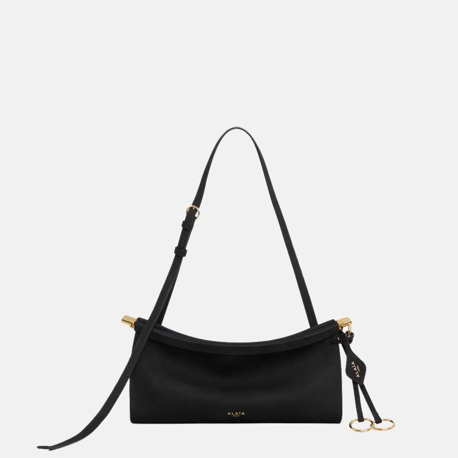 Alaia Le Click East West Small Bag In Nubuck, Front