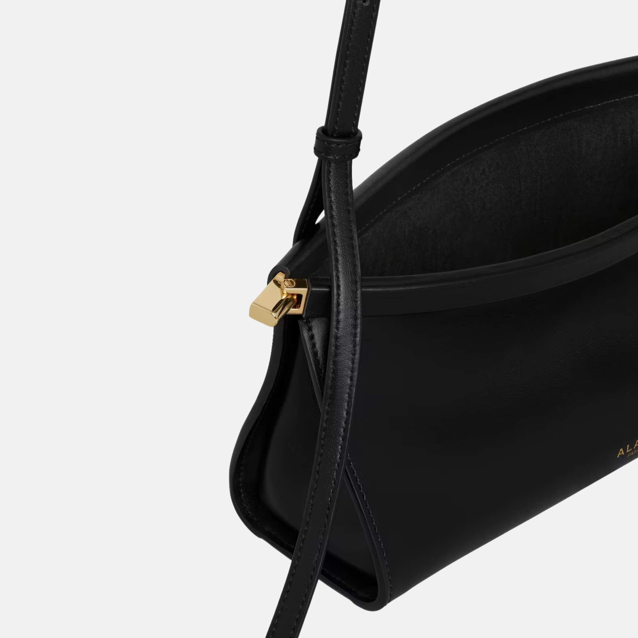 Alaia Le Click East West Small Leather Bag, Black, Inside