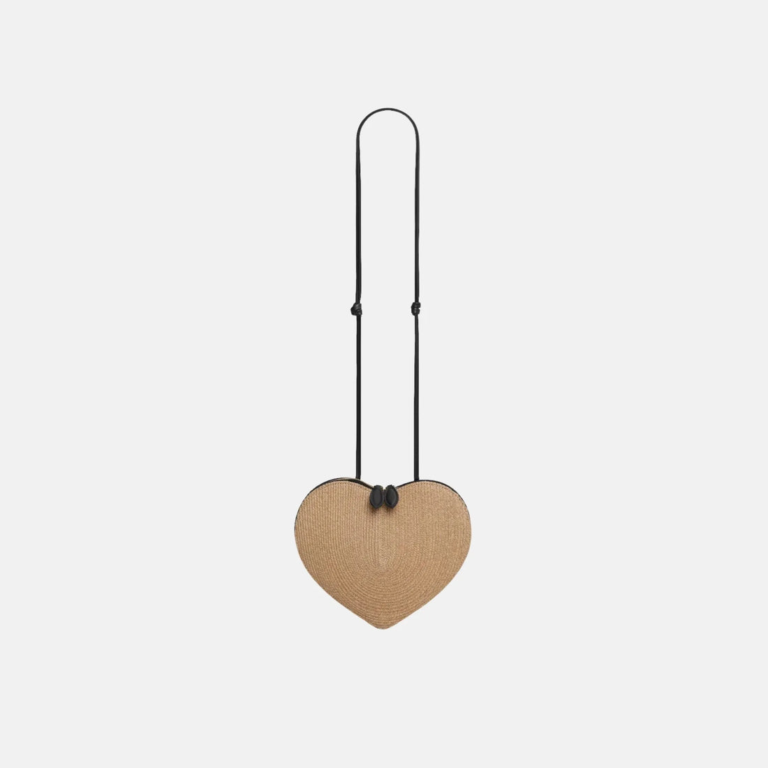 Alaia Le Coeur Heart Bag in Raffia, Front