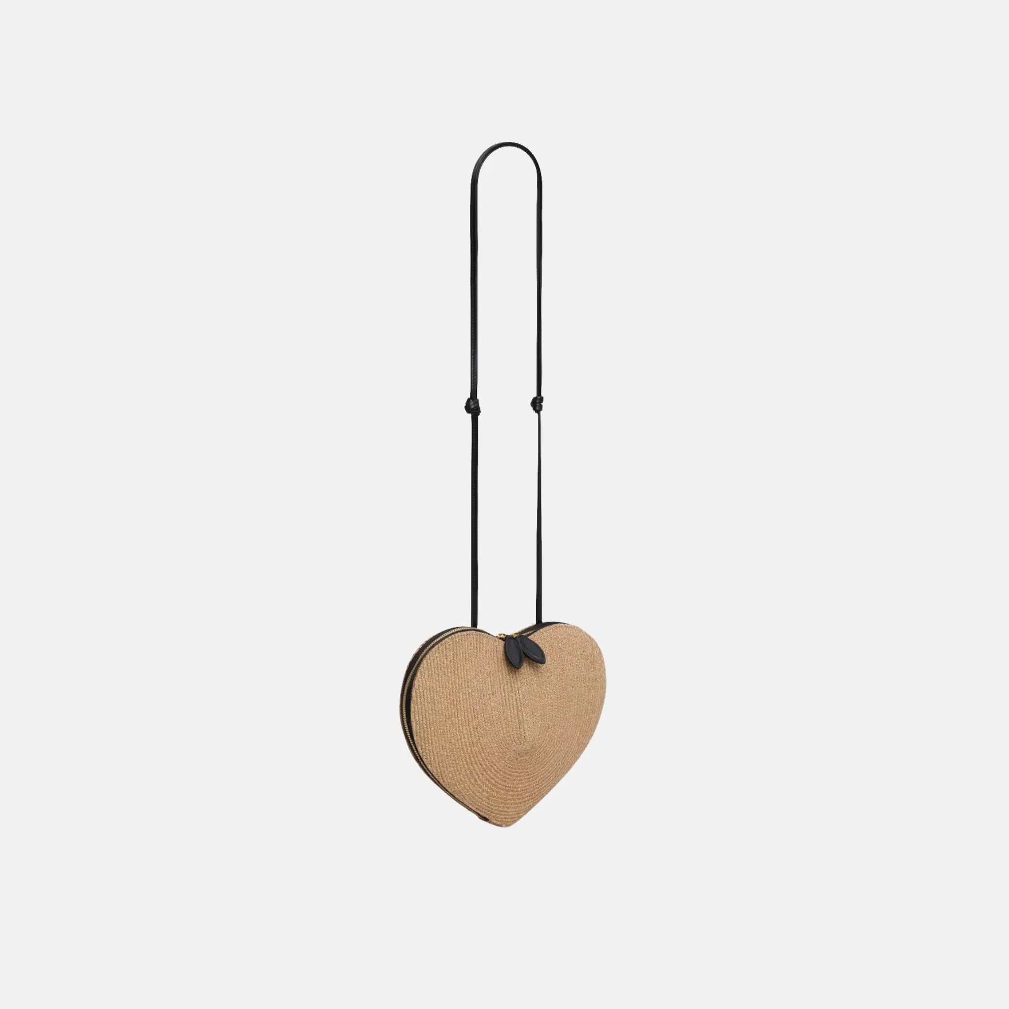 Alaia Le Coeur Heart Bag in Raffia, Side