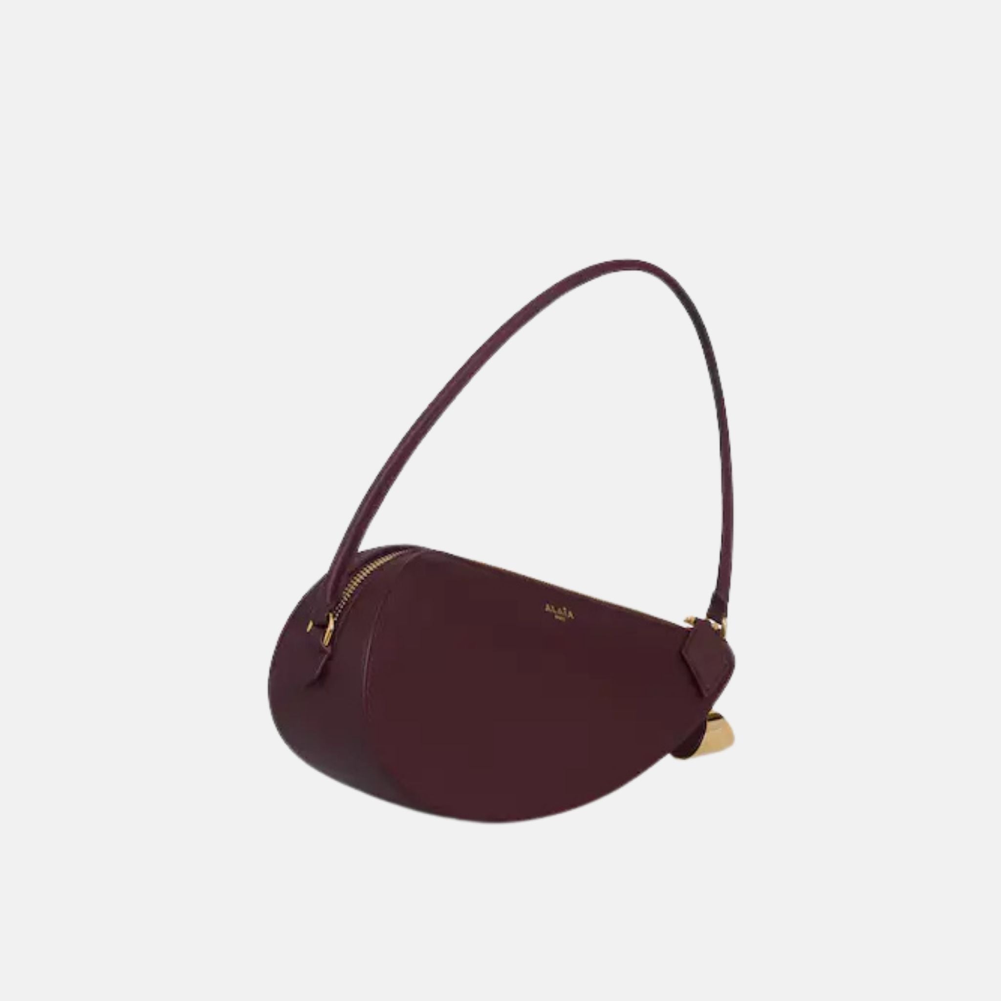 Alaia Le Demi Coeur Bag In Goatskin, Dark Red, Side