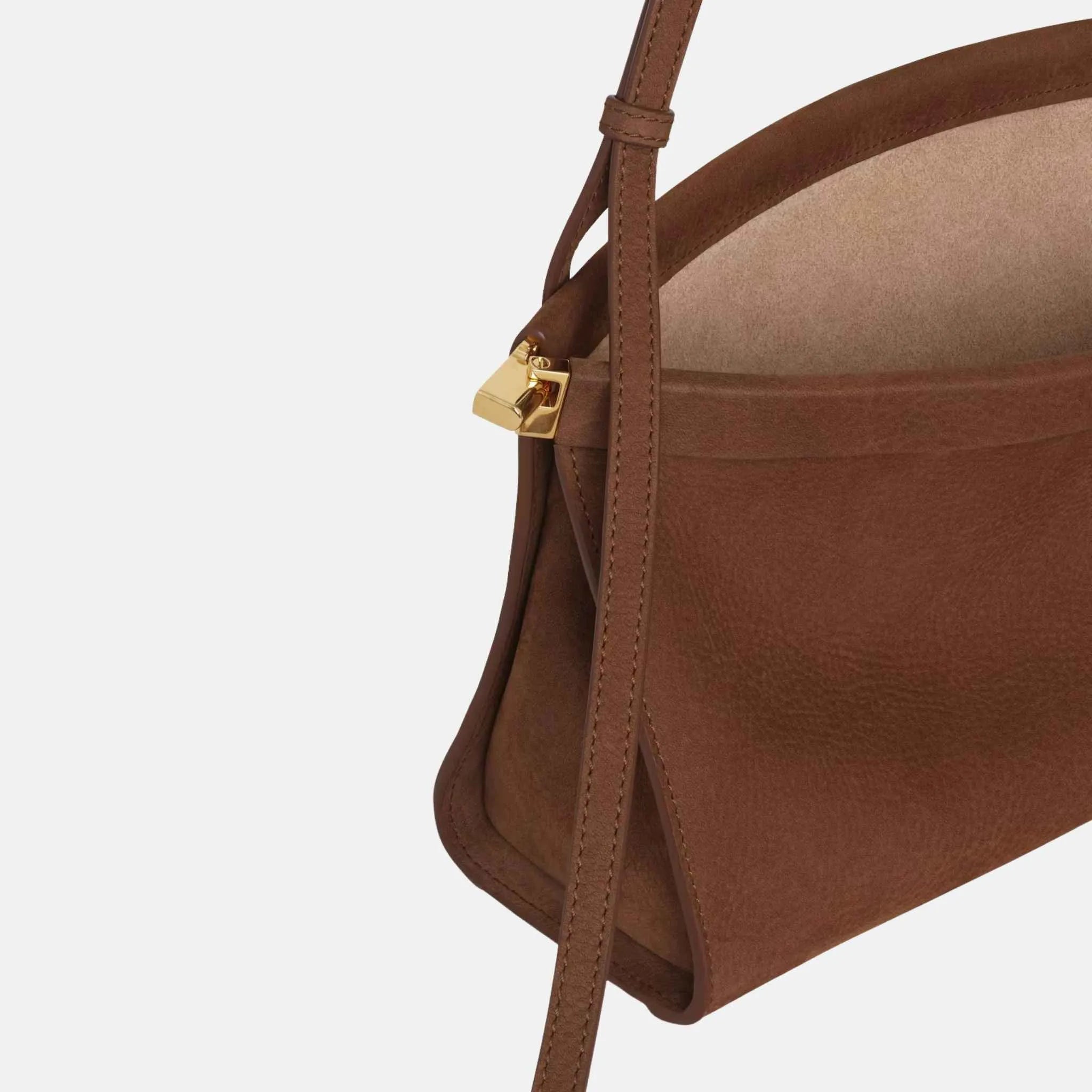 Alaia Le Teckel Clutch in Leopard Pony Leather, Umbrella, Inside