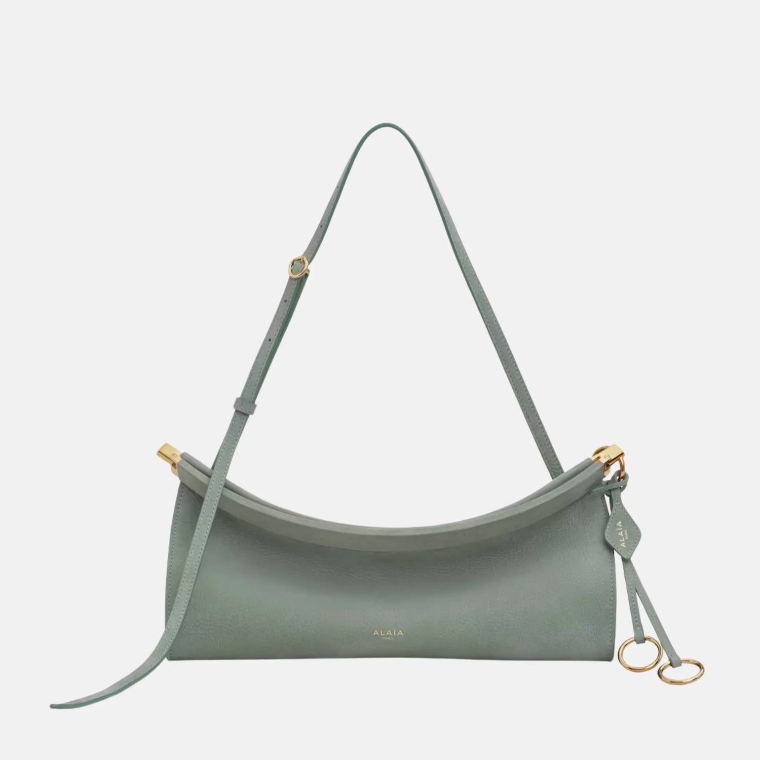 Alaia Le Teckel Clutch in Leopard Pony Leather, Wise, Front