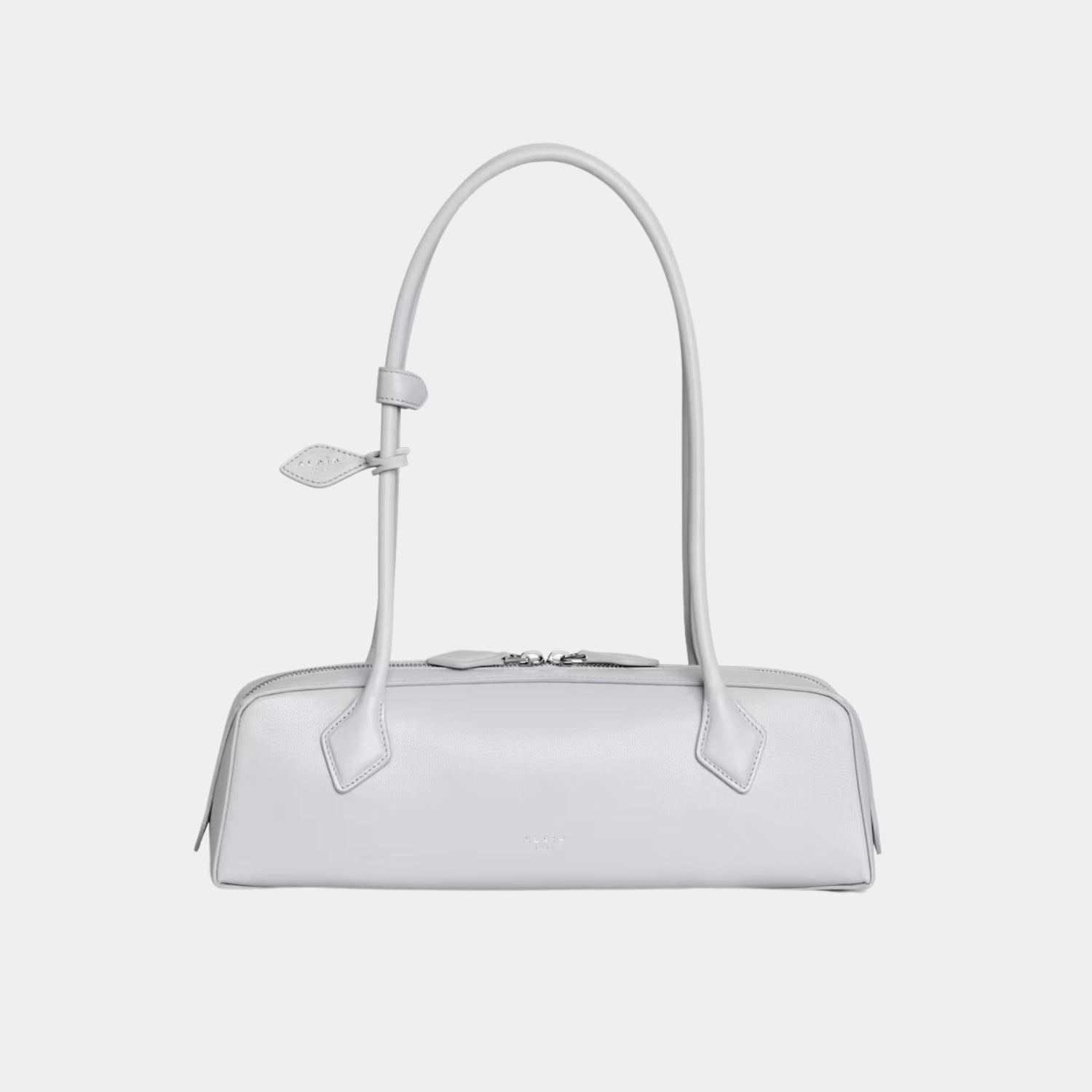 Alaïa Le Teckel Medium Bag in Goatskin, Pearl, Front View