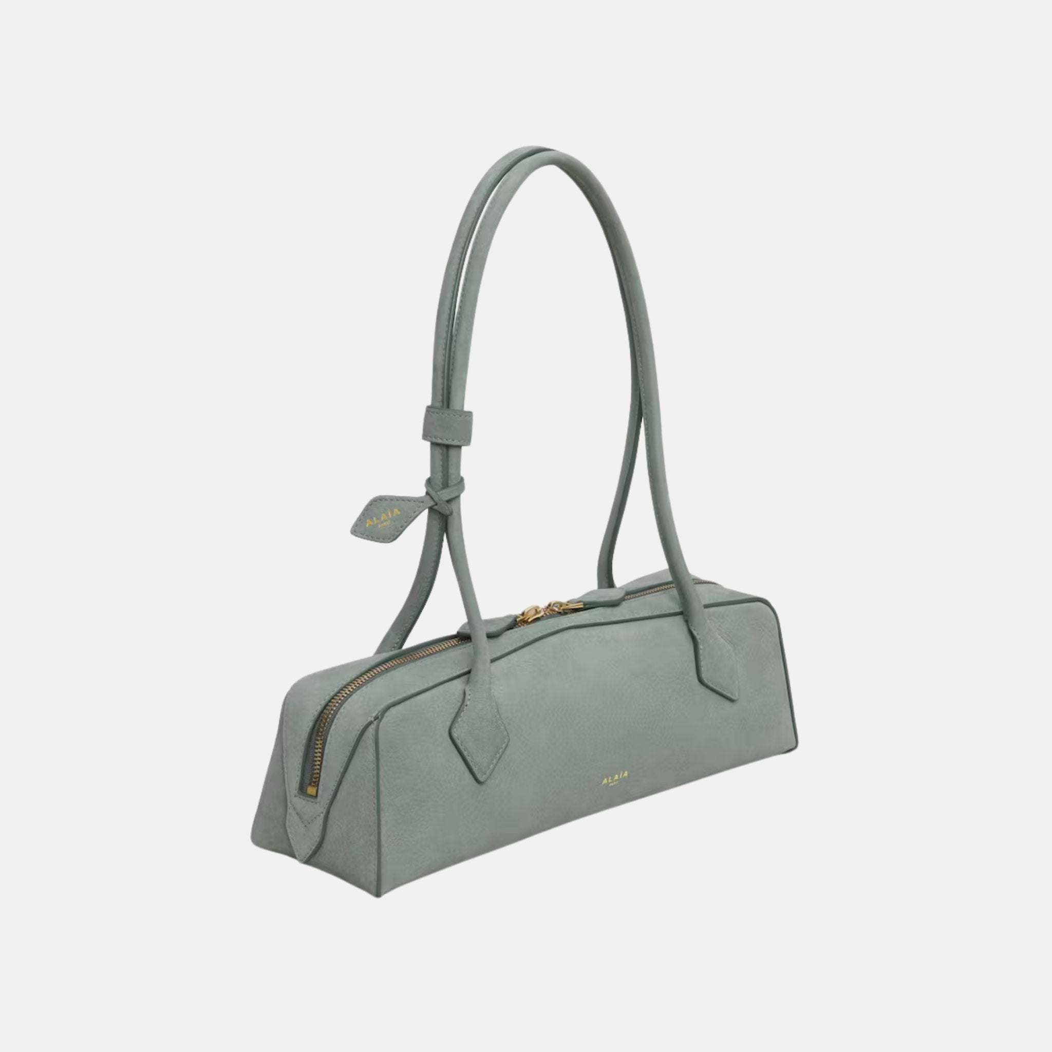 Alaia Le Teckel Medium Bag In Nubuck, Wise, Side