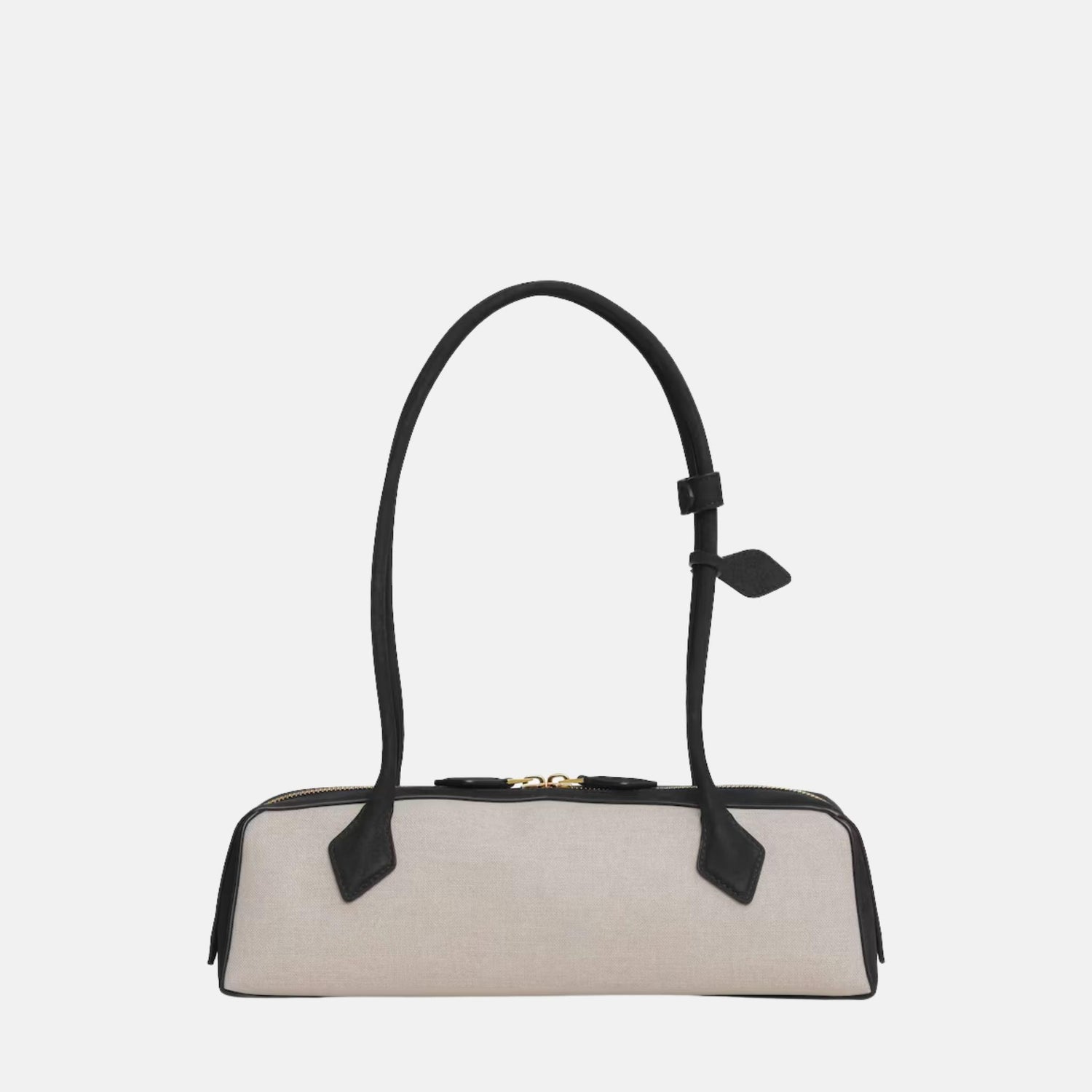 Alaia Le Teckel Medium Canvas and Nubuck Bag, Black, Back
