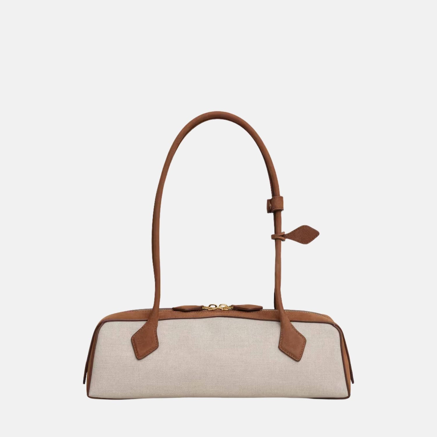 Alaia Le Teckel Medium Canvas and Nubuck Bag, Umbrella, Back