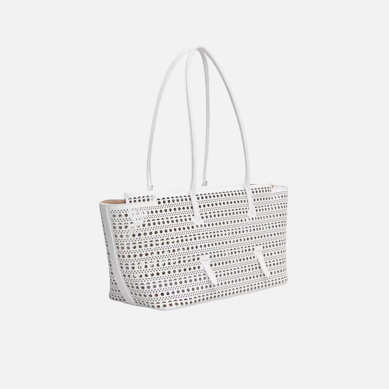 Alaia Neo Mina 32 Bag In Vienne Calfskin, Side