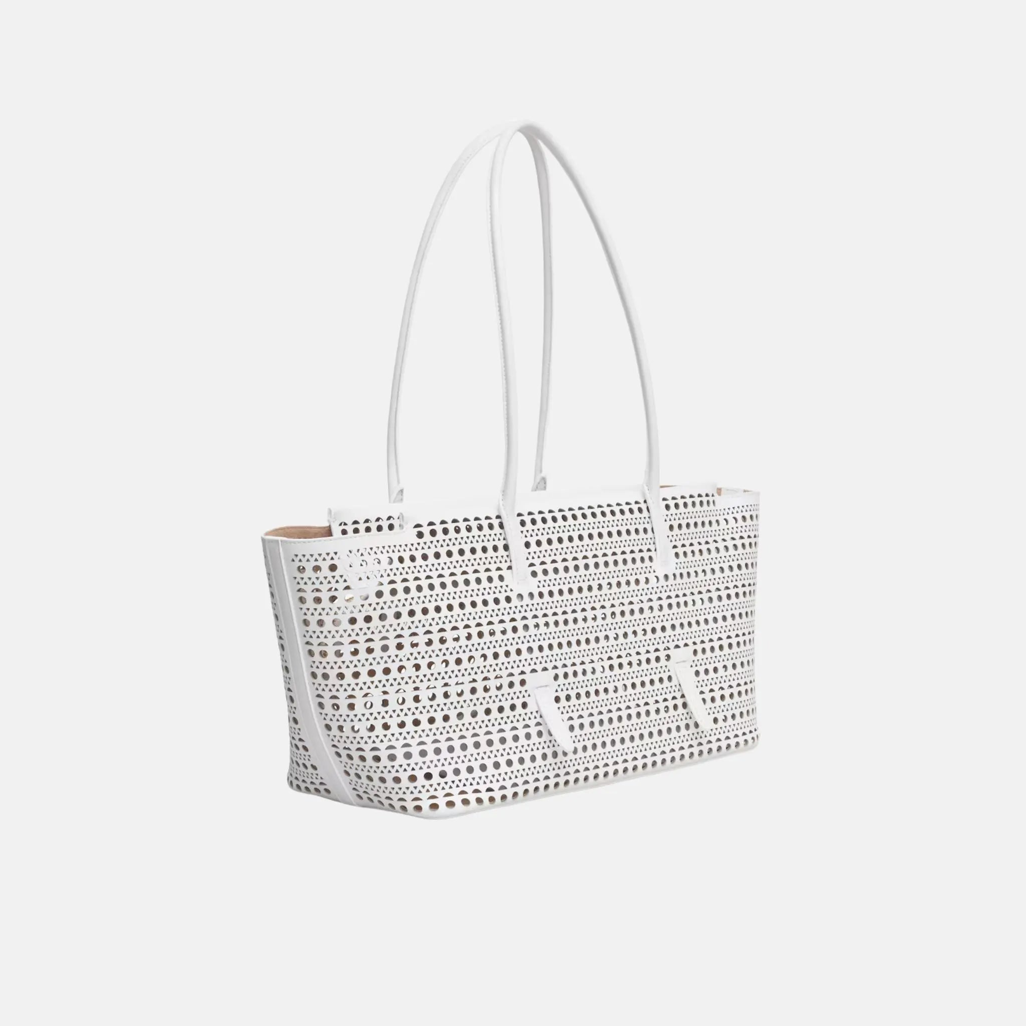 Alaia Neo Mina 32 Bag In Vienne Calfskin, Side