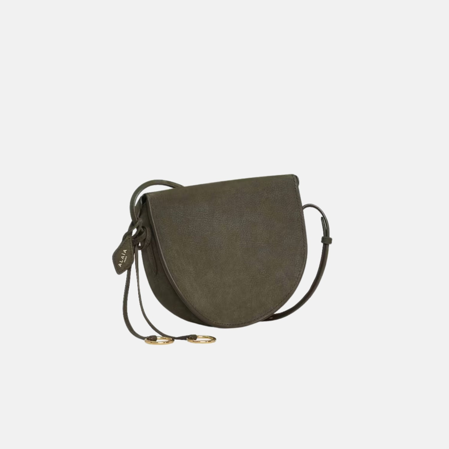 Alaia Nubuck Hip Bag, Khaki, Back