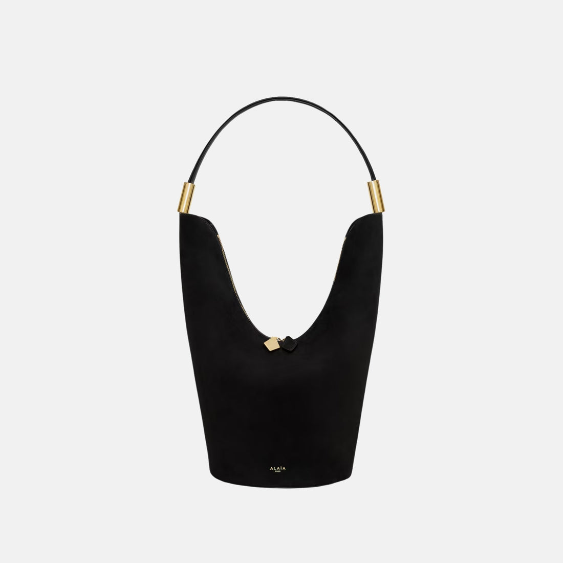 Alaia Shape Medium Bag In Suede Goatskin And Calfskin, Front