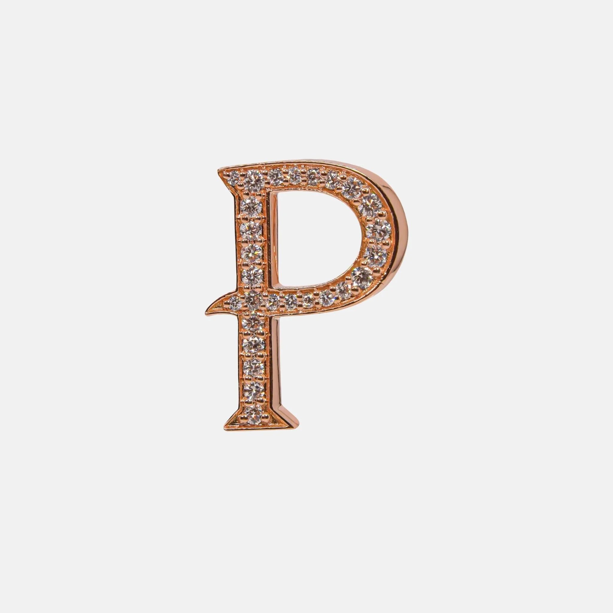 Ashna Mehta Alphabets Bag Bijoux with Natural Diamonds in Rose Gold, P