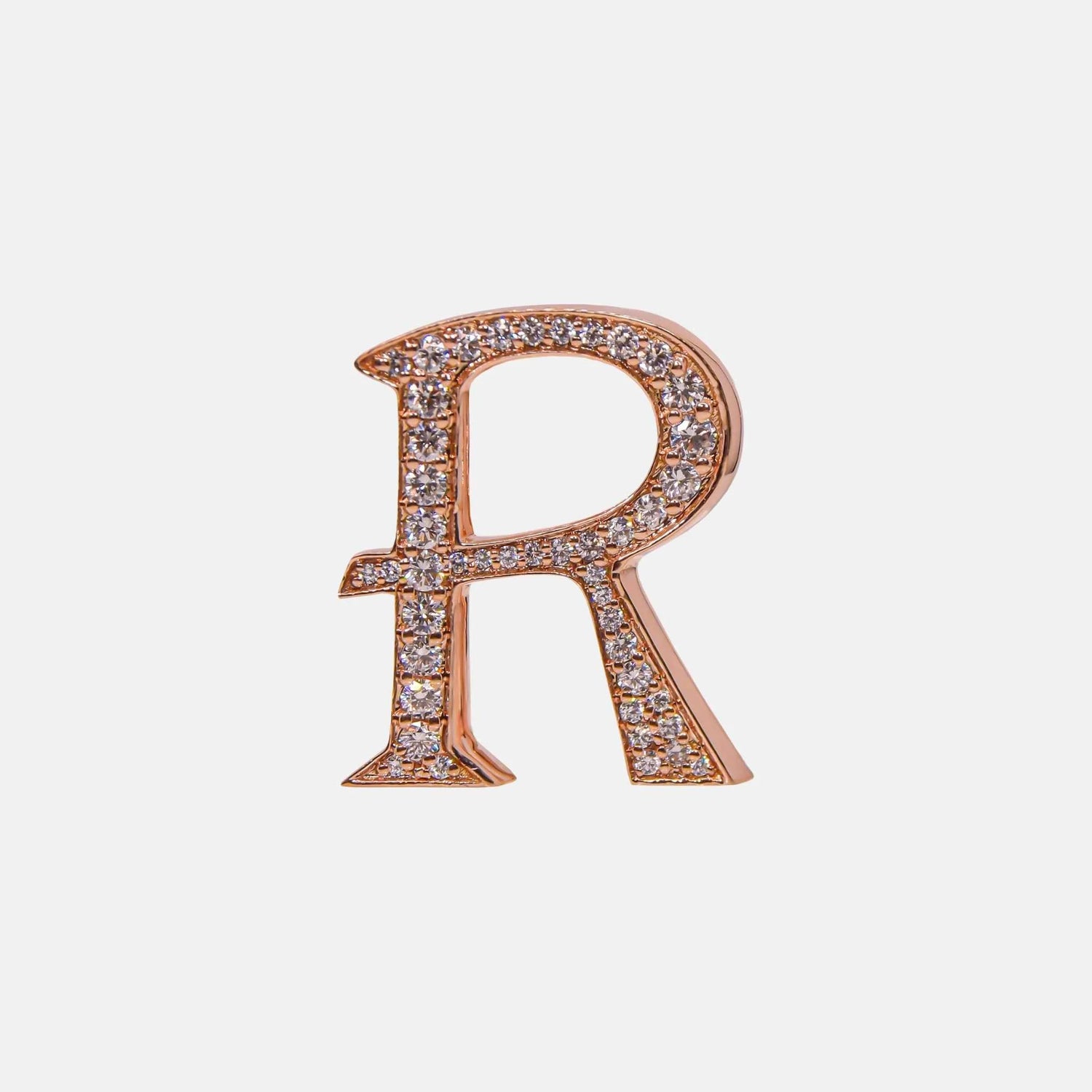 Ashna Mehta Alphabets Bag Bijoux with Natural Diamonds in Rose Gold, R