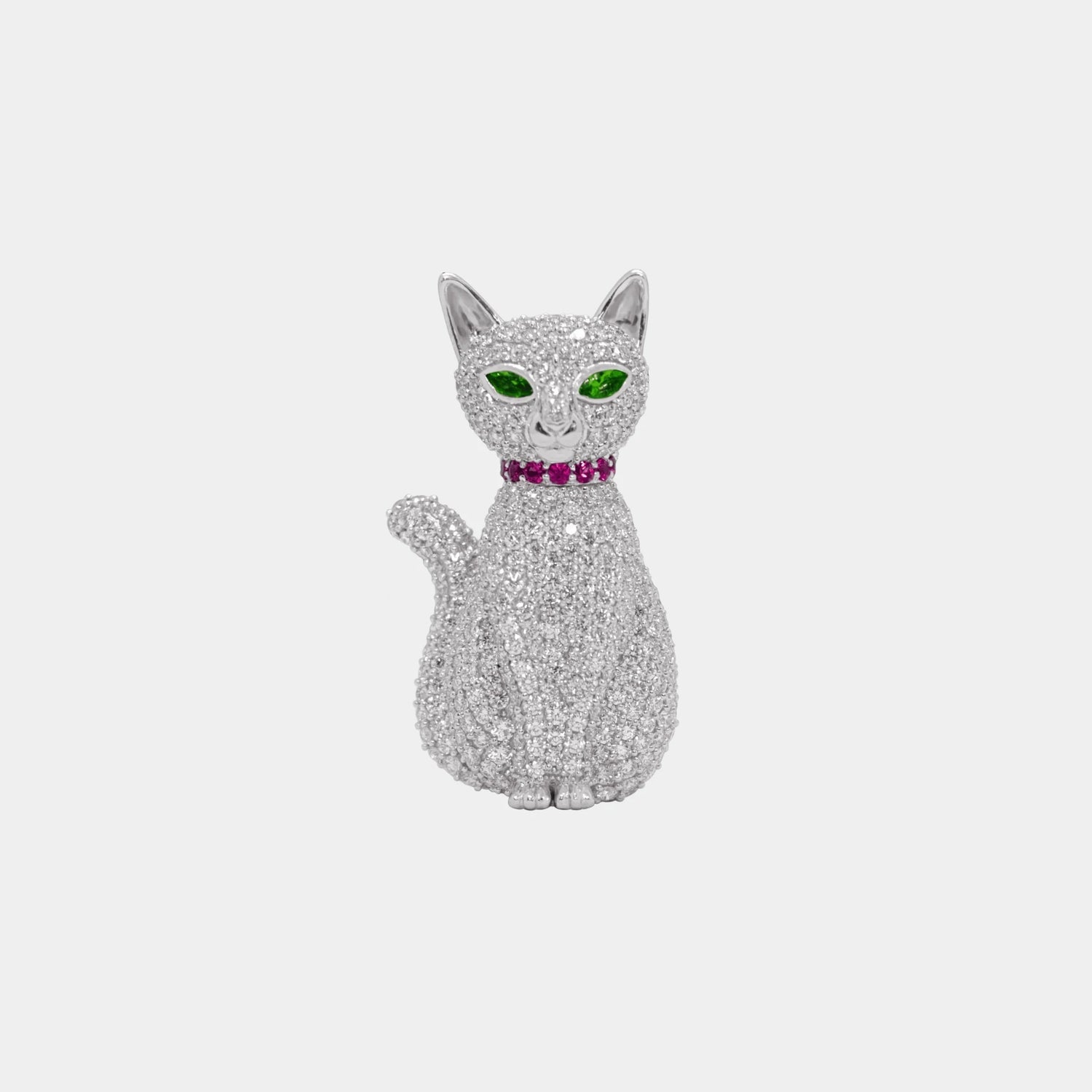 Ashna Mehta Cat Customized Bag Bijoux, White Cat, Front