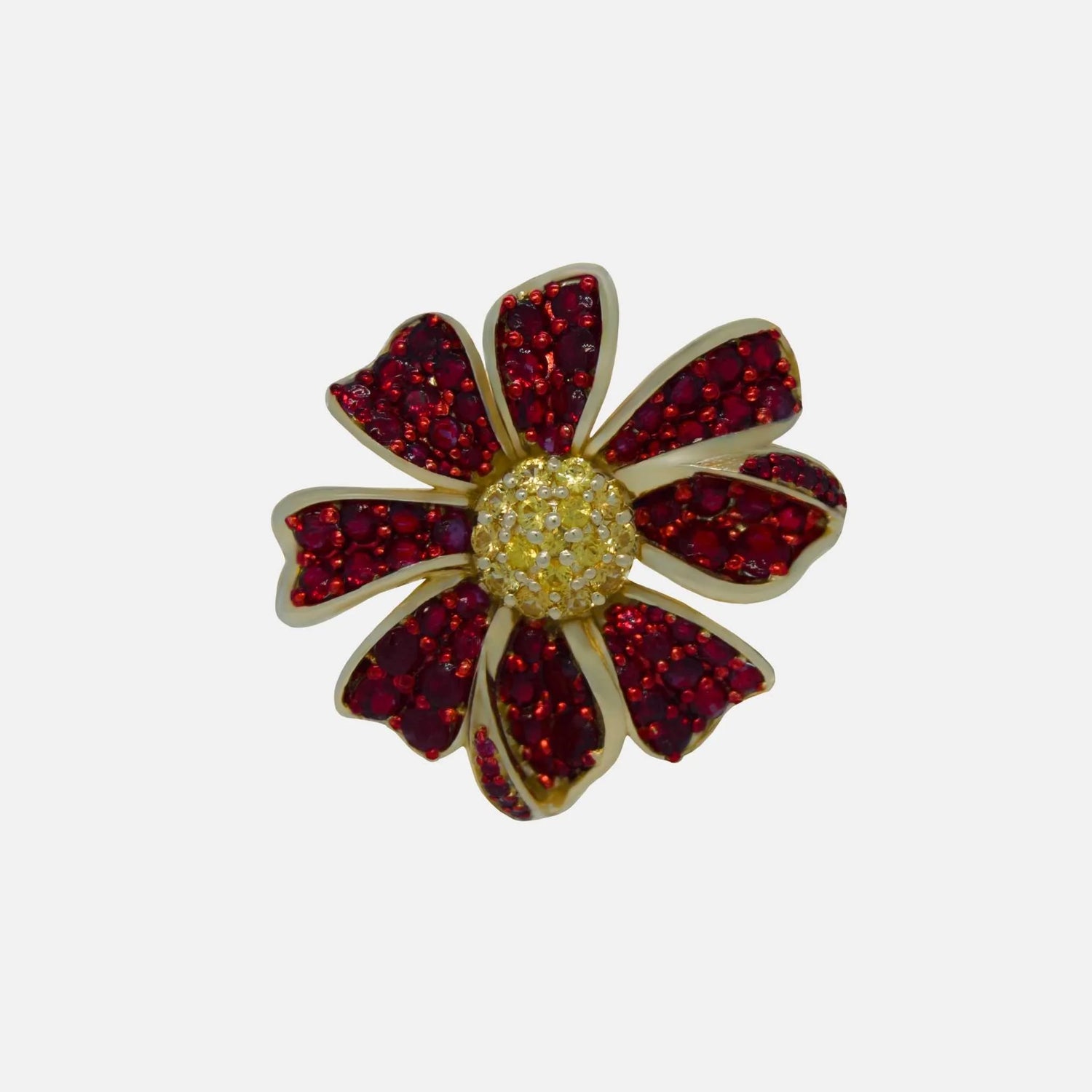 Ashna Mehta Daisy Flower Customized Bag Bijoux, Ruby