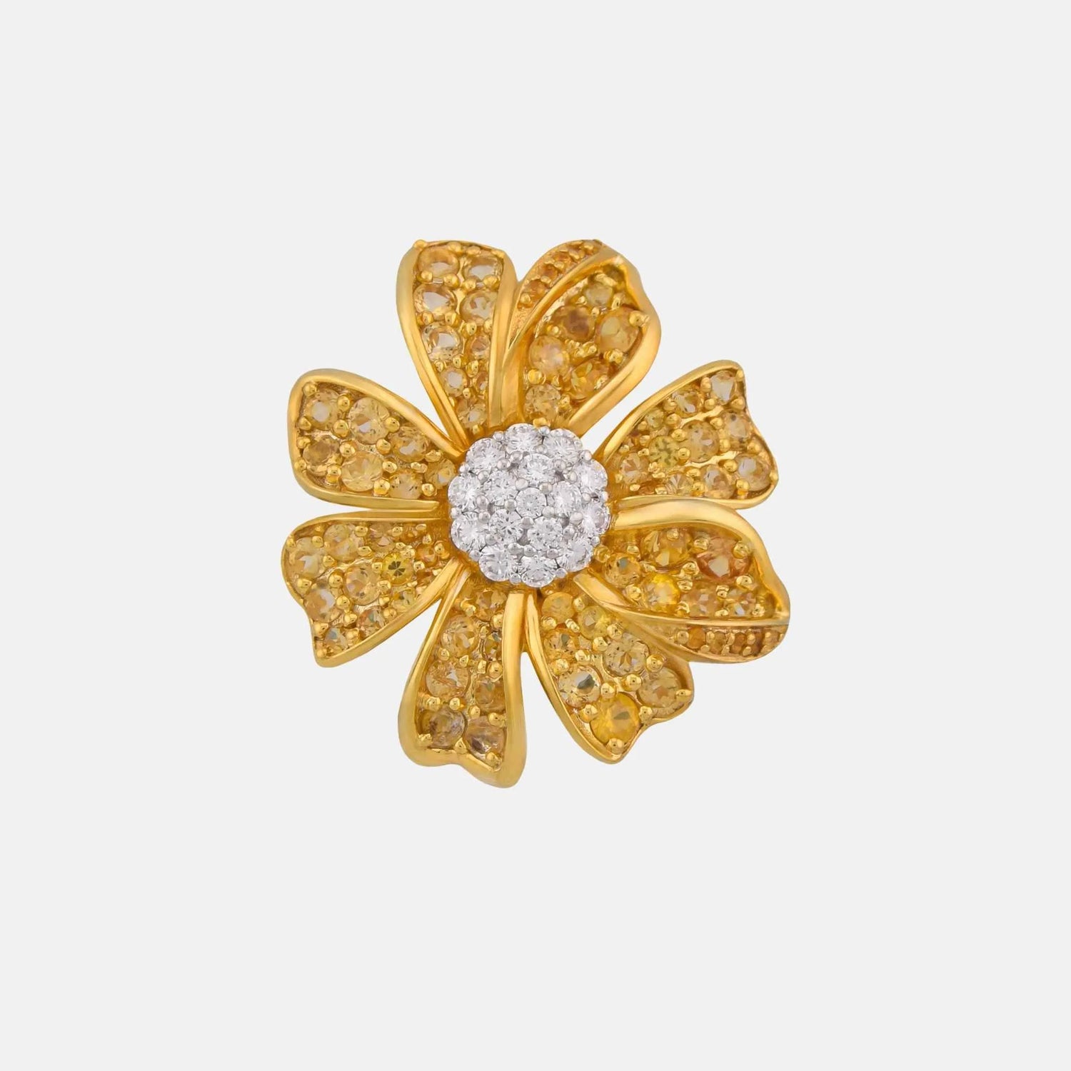 Ashna Mehta Daisy Flower Customized Bag Bijoux, Yellow Sapphire
