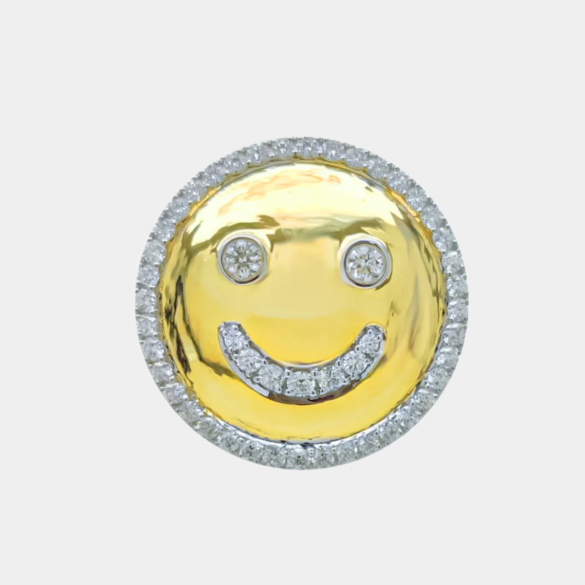 Smiley Customized Bag Bijoux with Natural Diamonds