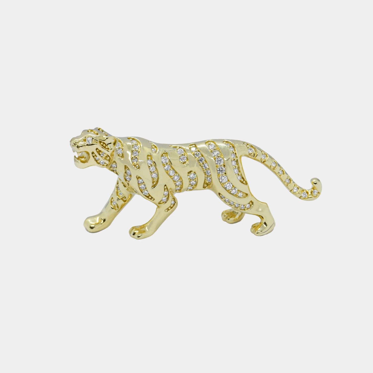 Ashna Mehta Tiger Customized Bag Bijoux, Yellow Gold, Diamond