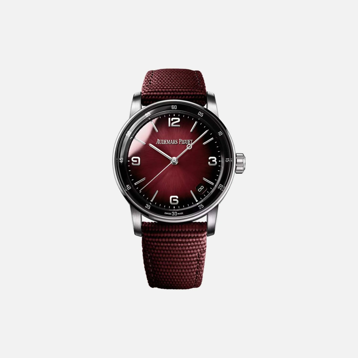 ساعة Audemars Piguet Code 11.59 Ref. 15210BC.OO.A500KB.01 بقرص Burgundy مقاس 41 مم