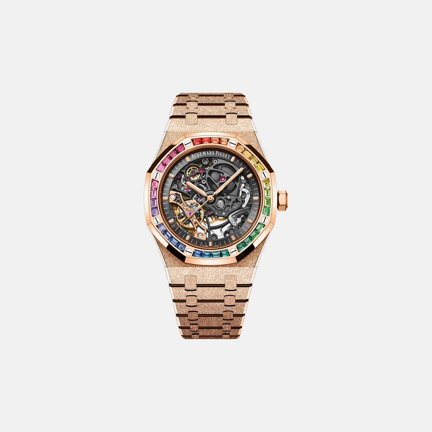 Audemars Piguet Royal Oak Frosted Gold Double Skeleton Balance Ref. 15412OR.YG.1224OR.01-B, Front