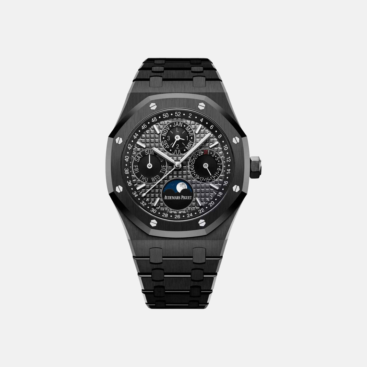 ساعة Audemars Piguet Royal Oak Perpetual Calendar Black Ceramic 41 مم