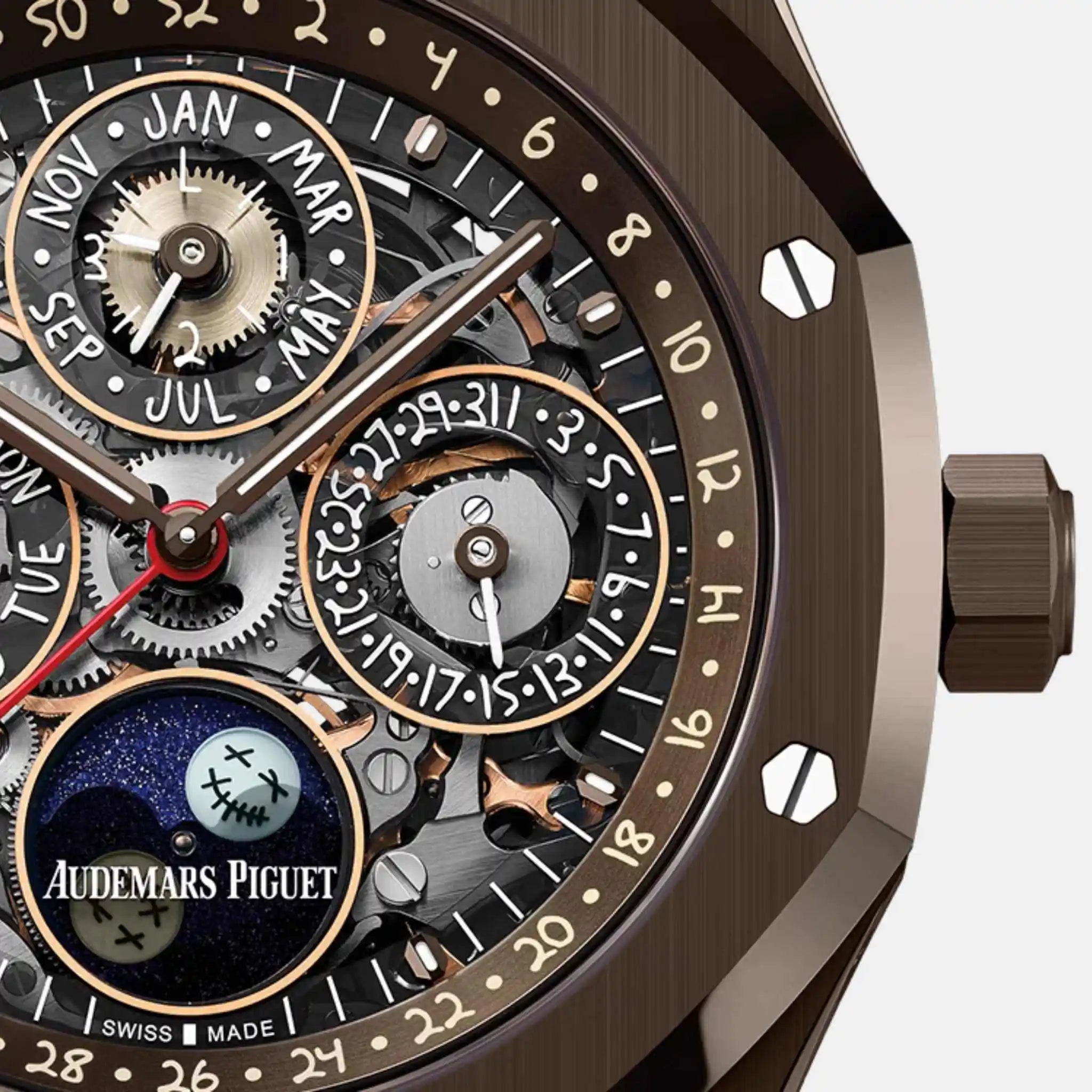Audemars Piguet Royal Oak Perpetual Calendar Skeleton Cactus Jack Ref. 26585CM.OO.D301VE.01, Closeup