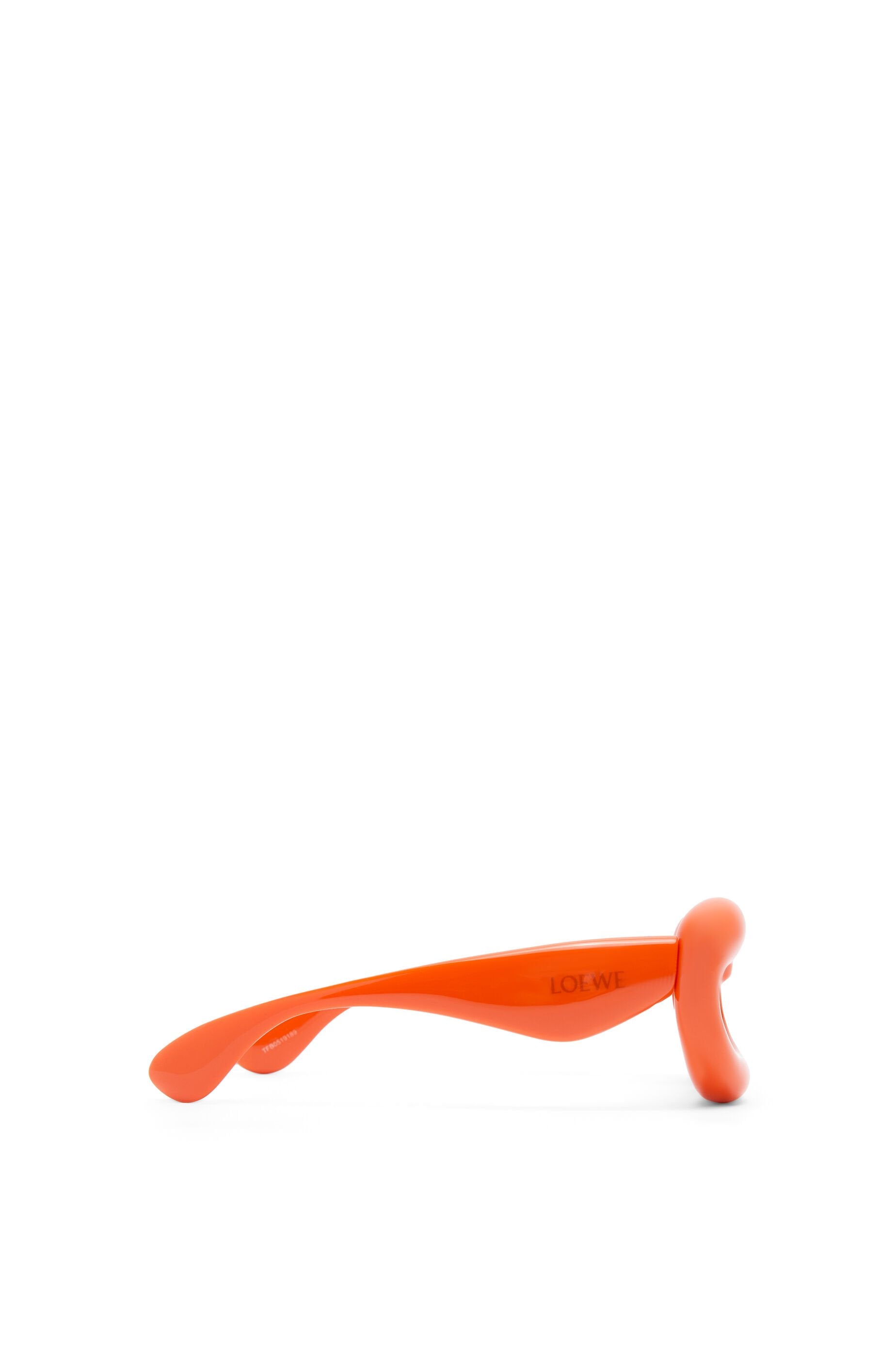 Inflated cateye sunglasses in nylon