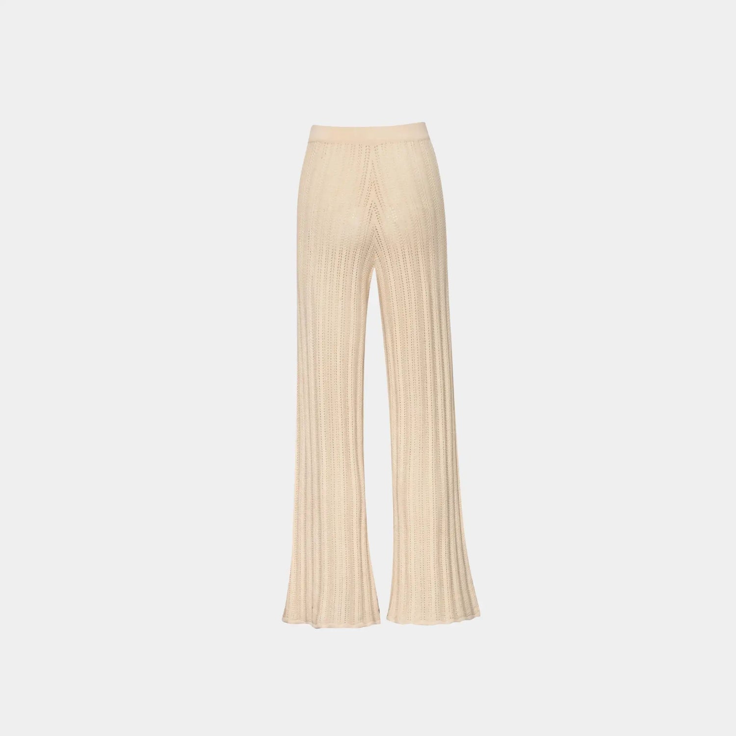 Baobab Clarissa Pants in Knit Fabric, Ivory, Back
