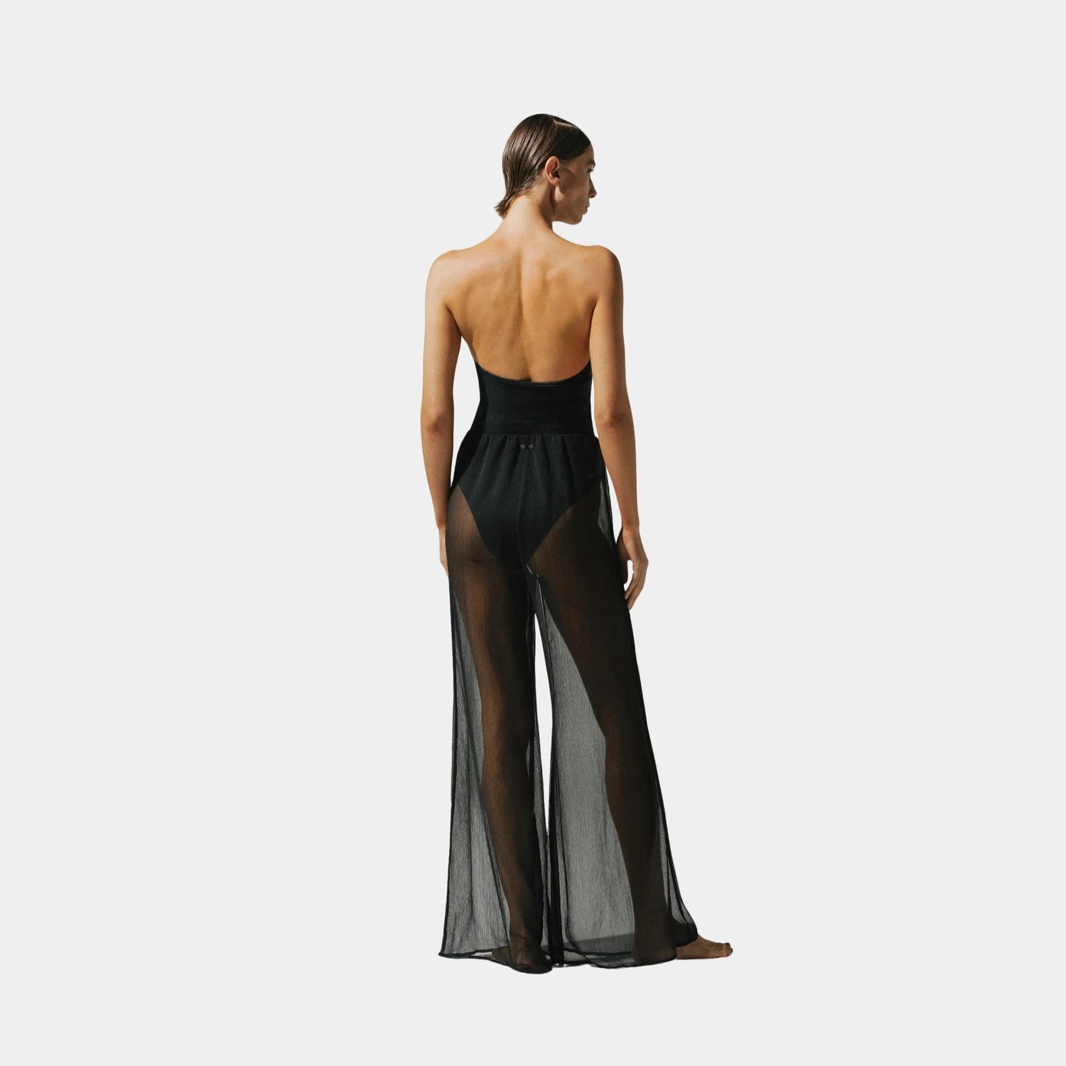 Baobab Gem Pants, Black, Model, Back