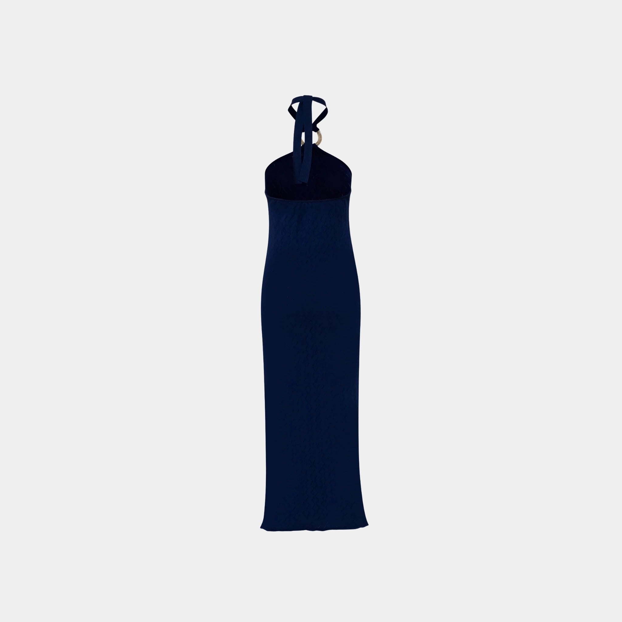 Baobab Jericó Maxi Dress, Lapis Blue, Back