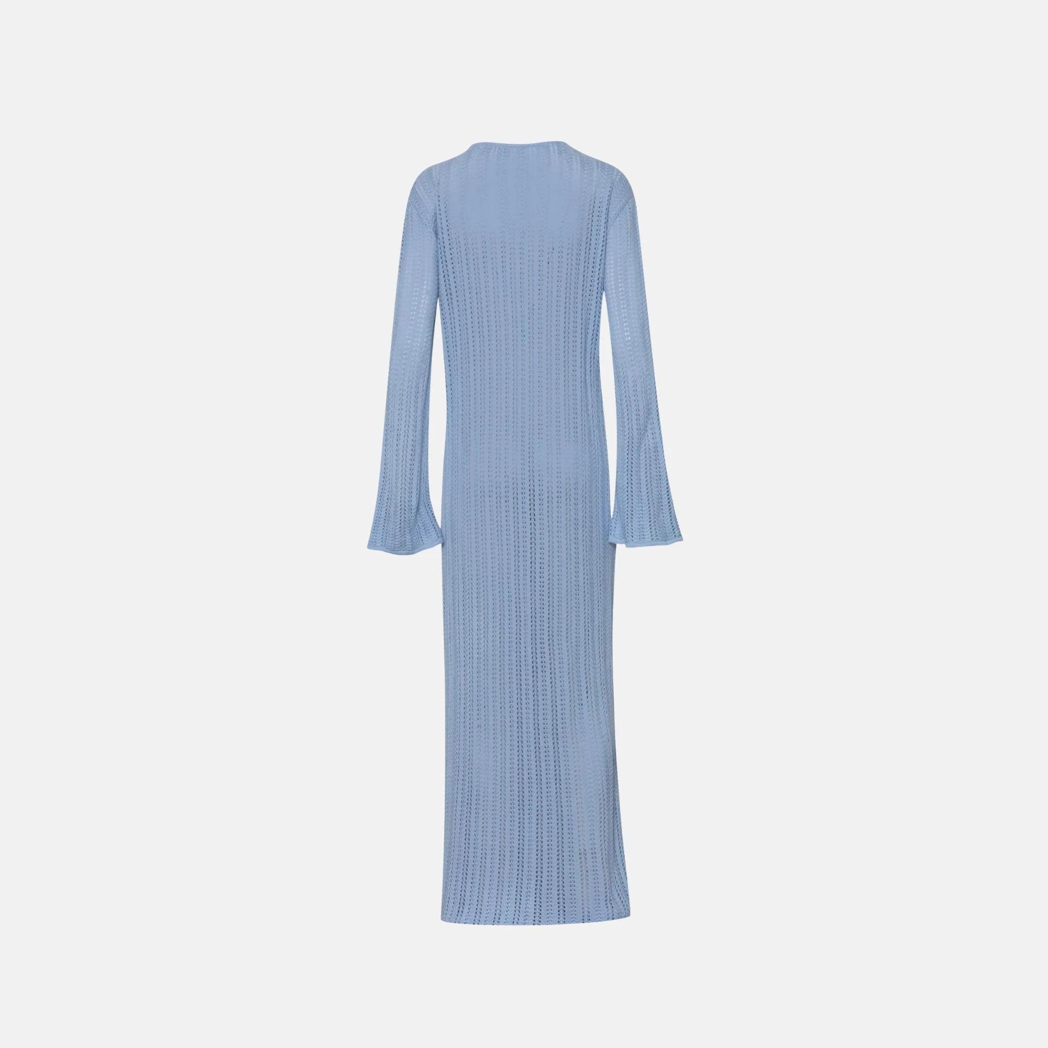 Baobab Mamu Maxi Dress, Baby Blue, Back