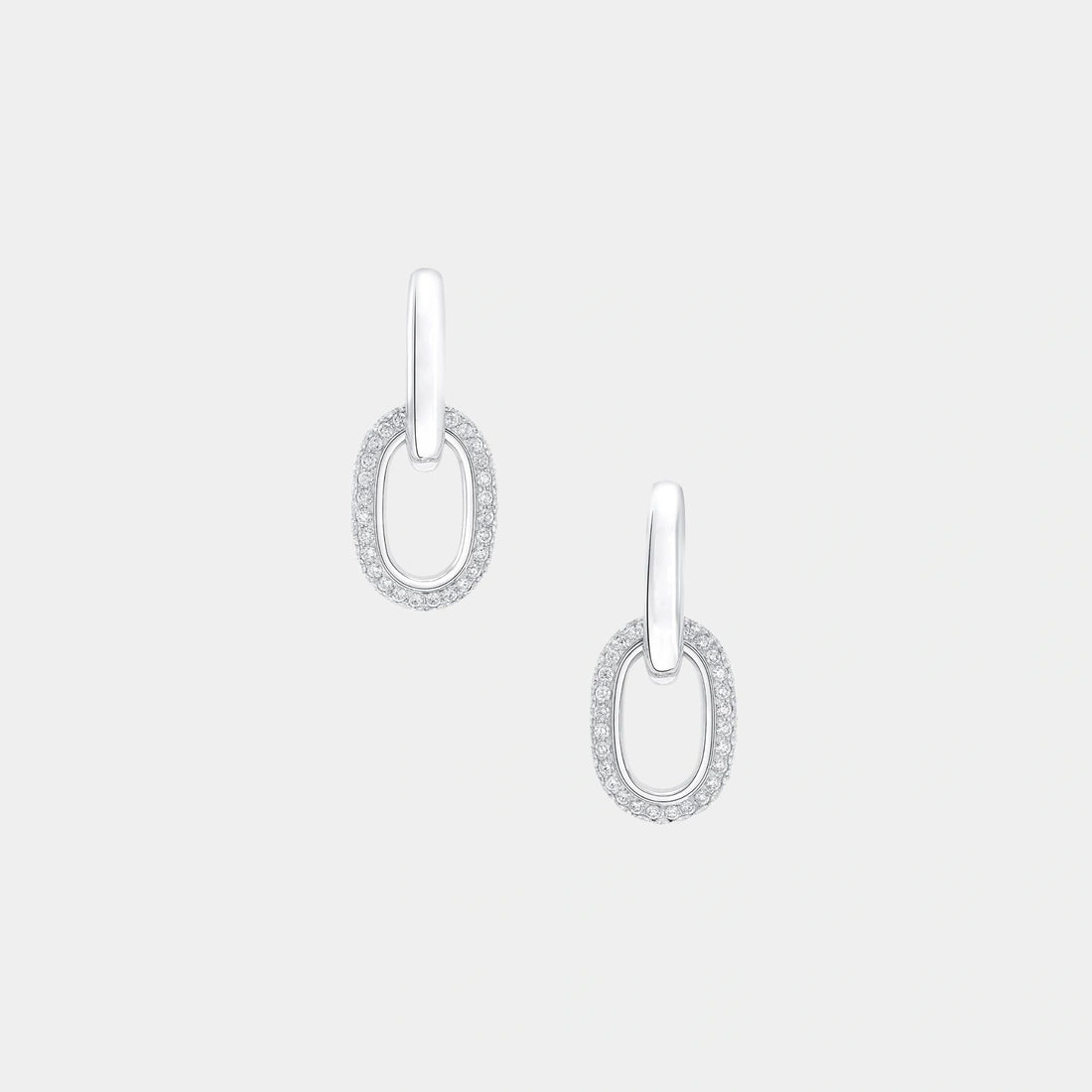 Graff Be Be Together Diamond Earrings White Gold, Front