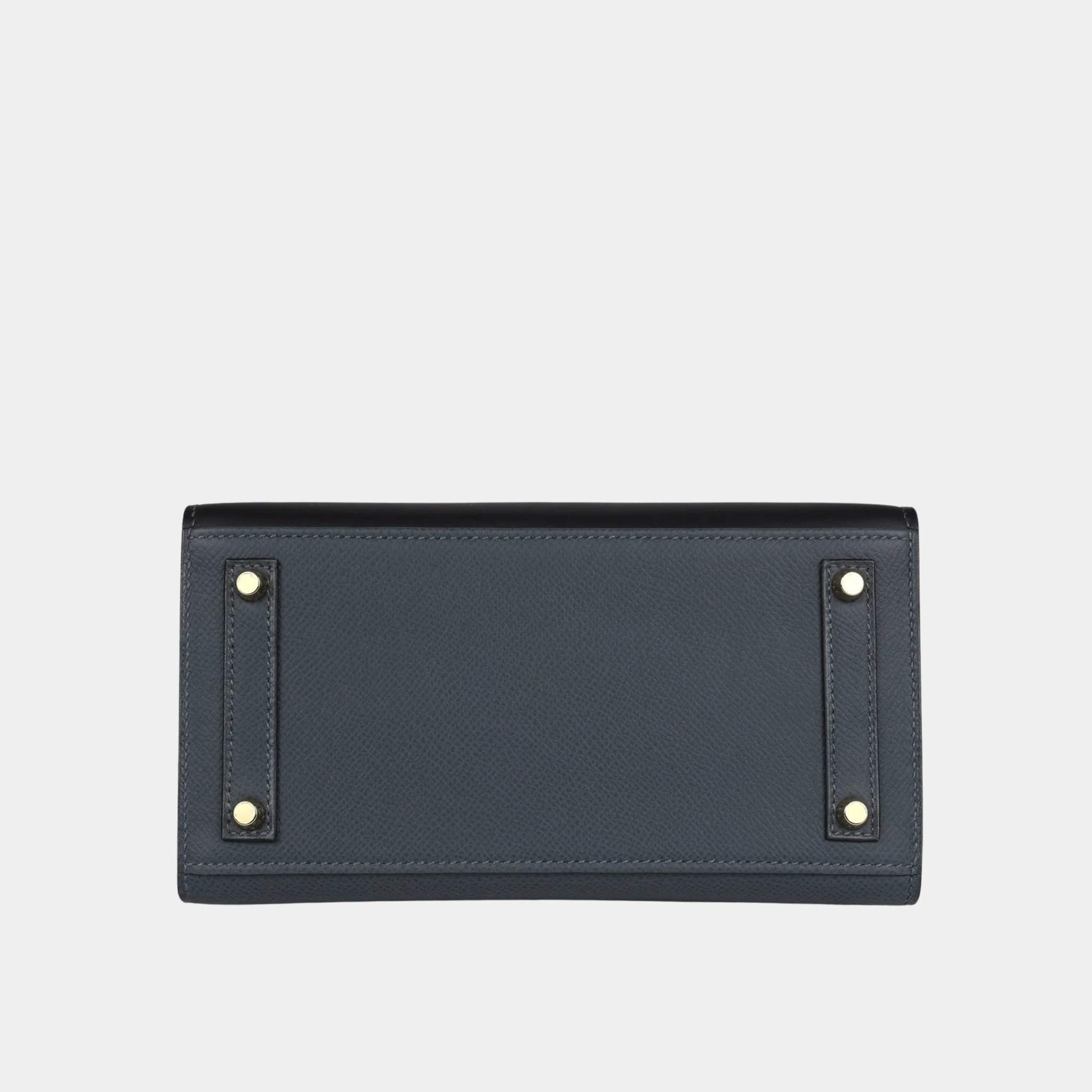 Hermes Birkin 20 Faubourg Rainy Days Gris Misty PBHW, Bottom