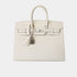 Birkin 25 Epsom Craie PHW, Front