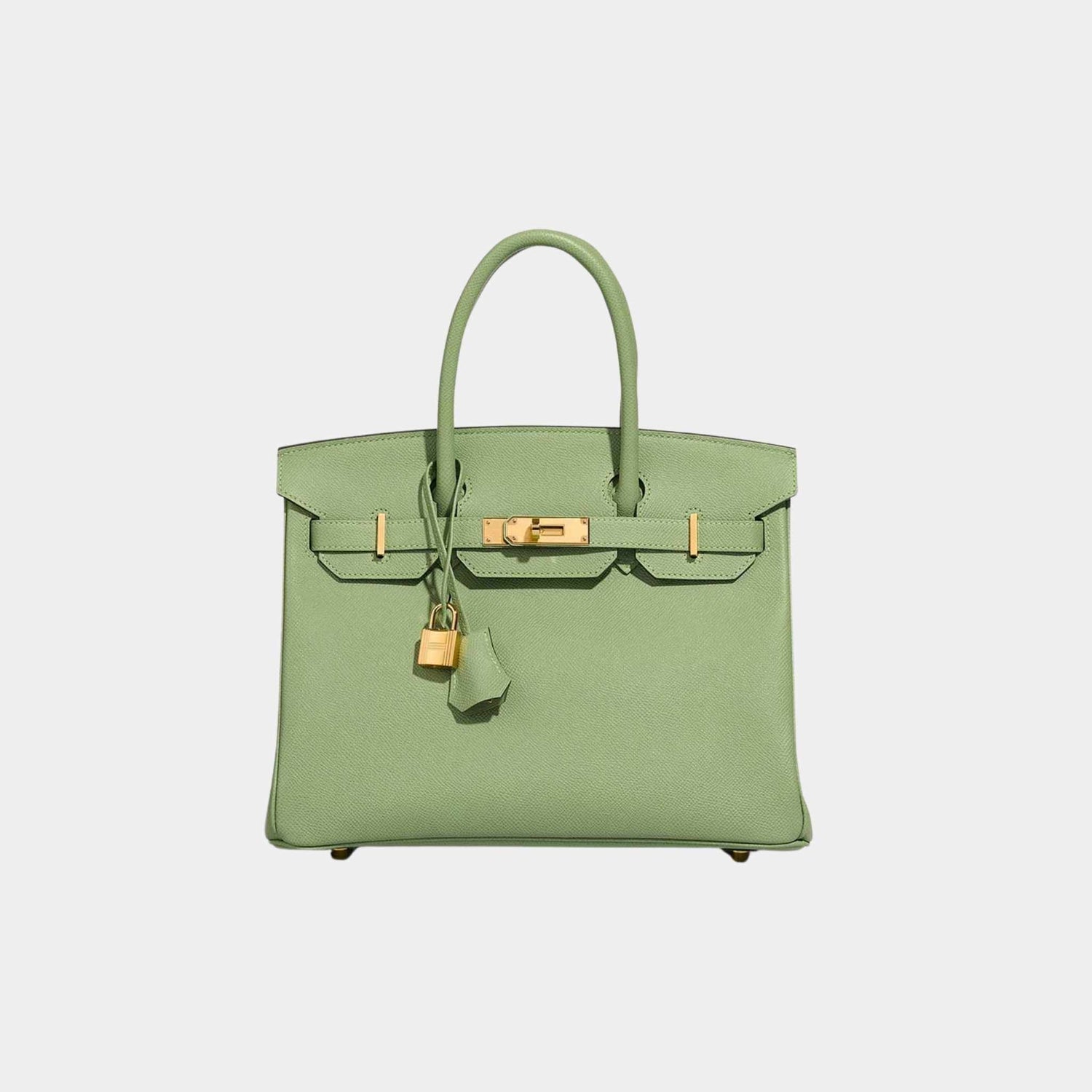 Hermes Birkin 30 Epsom Vert Criquet, Front