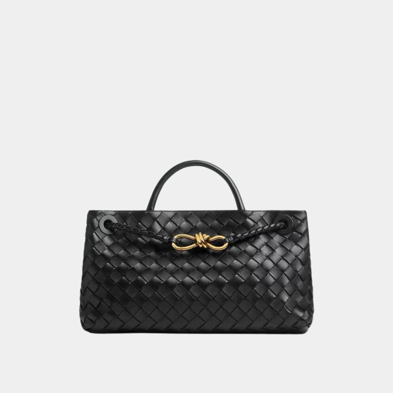 Bottega Veneta Andiamo East West Handbag, Black, Front